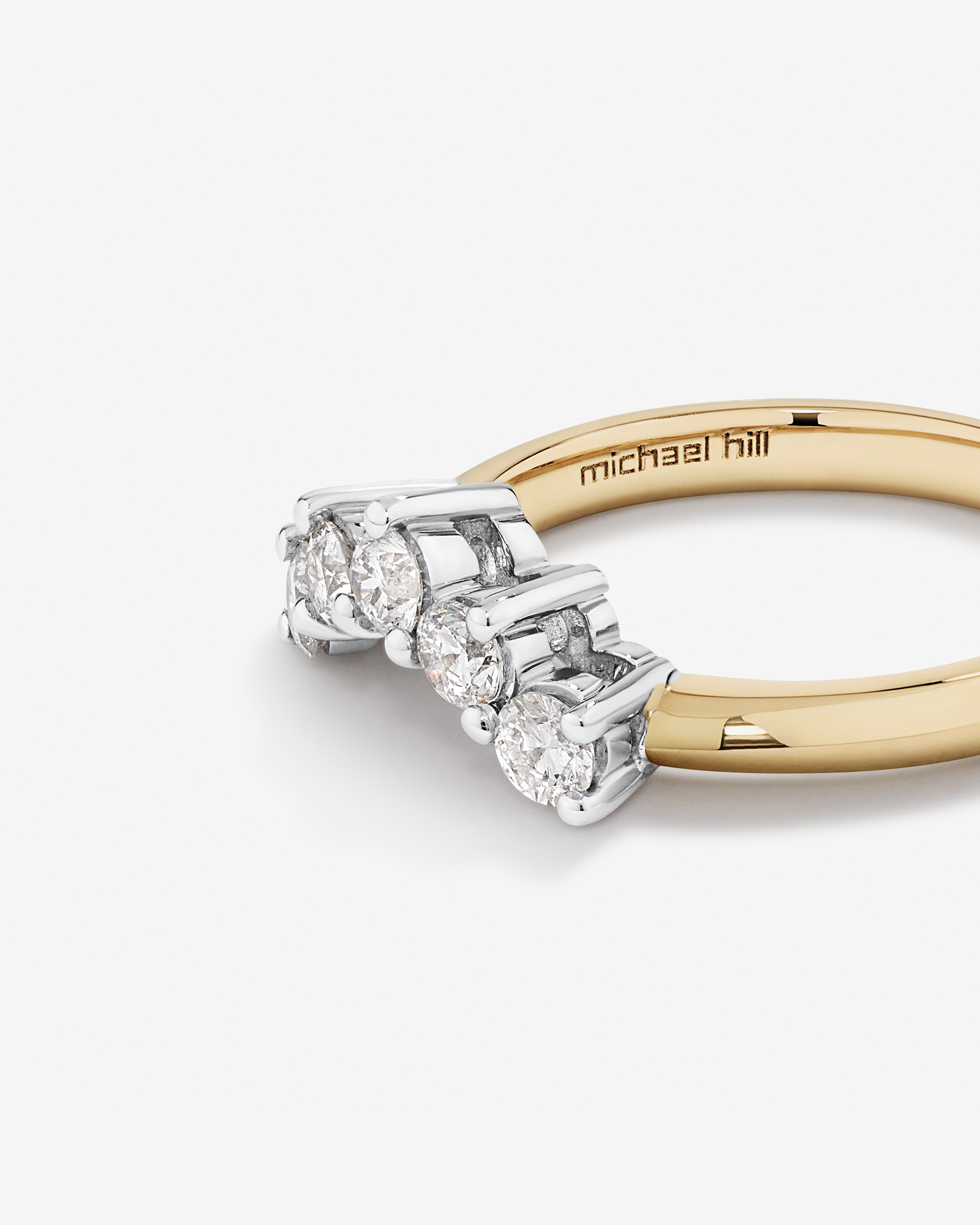 Wedding Ring with 0.50 Carat TW of Diamonds in 14kt Yellow & White Gold