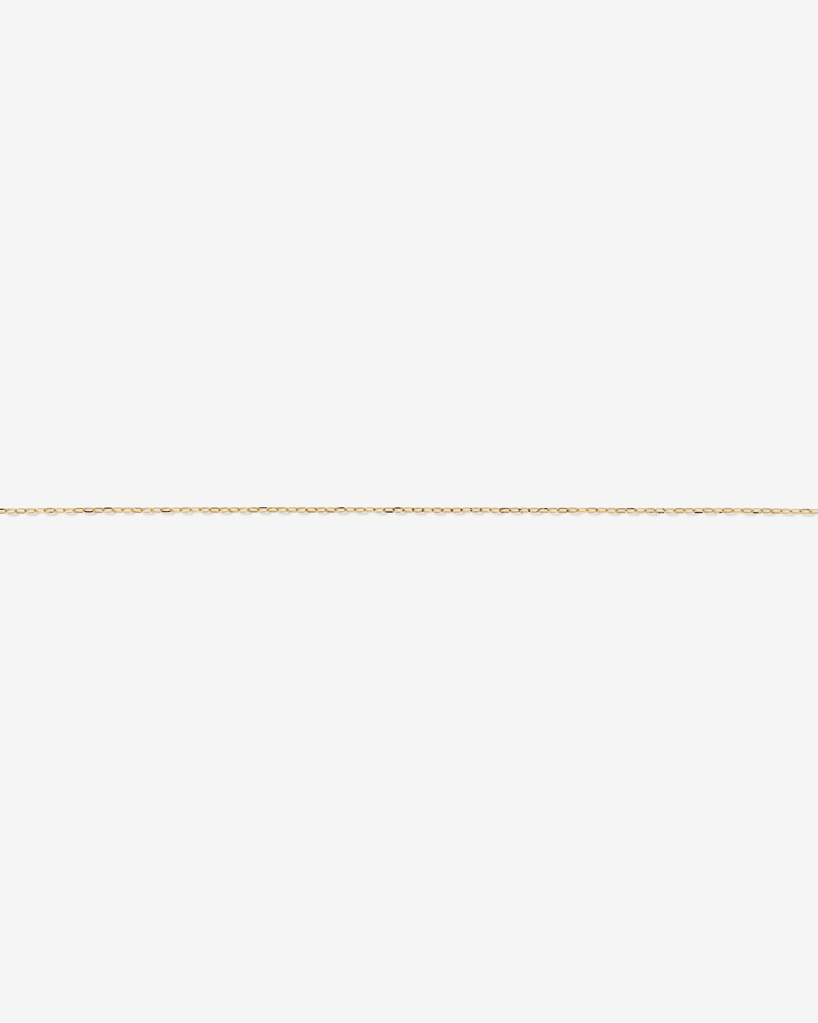 Flat Paperclip Chain Anklet in 10kt Yellow Gold
