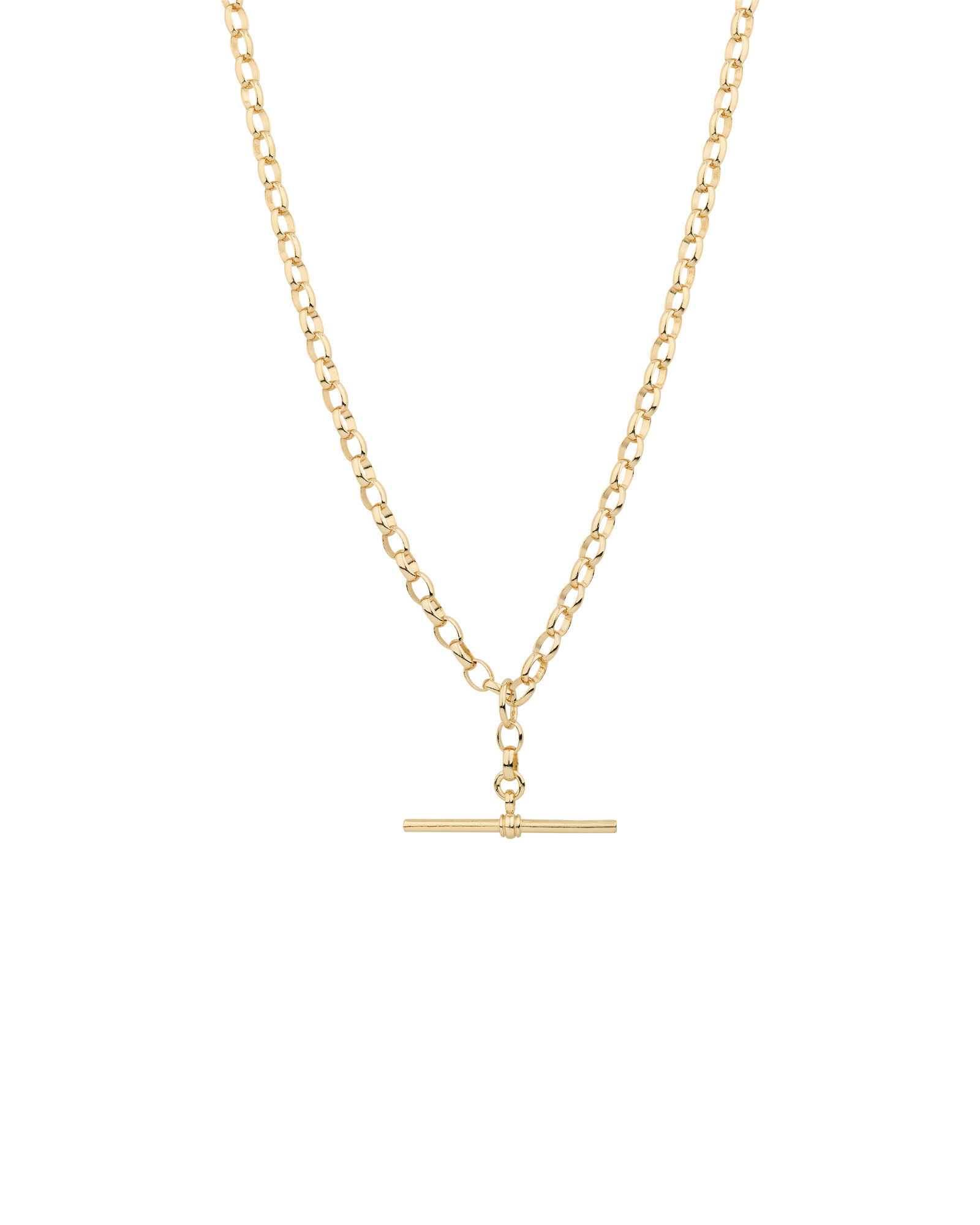 Rolo Fob Chain in 10kt Yellow Gold