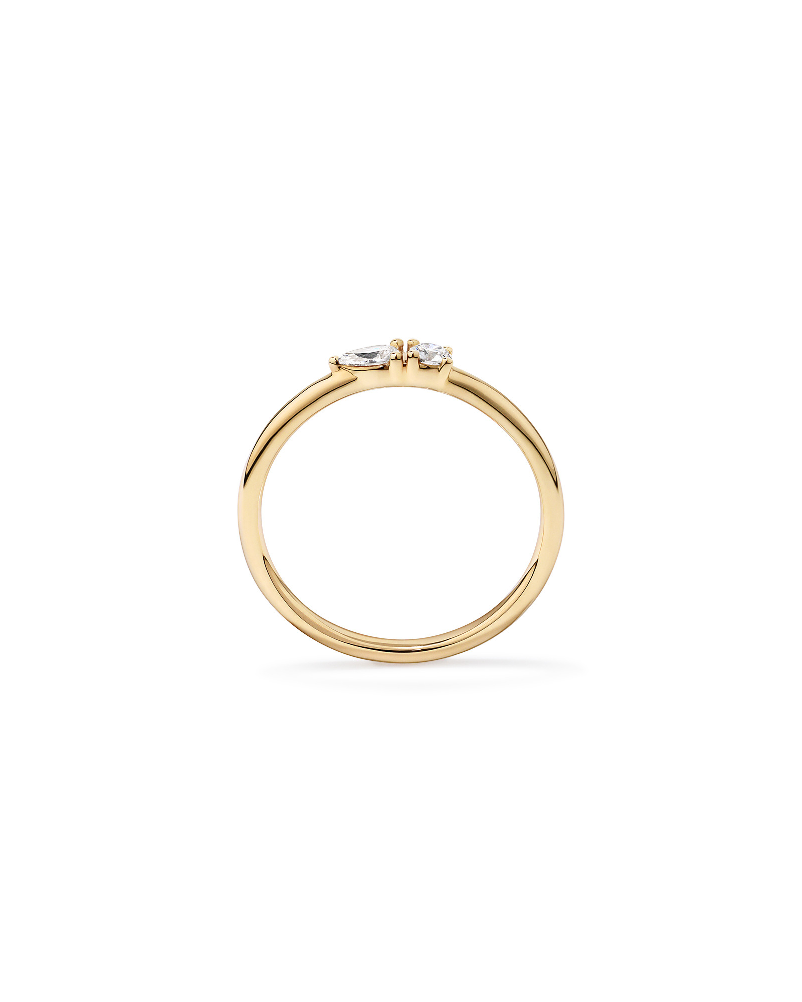 0.15TW Lab Diamond Stacker Ring 10kt Gold
