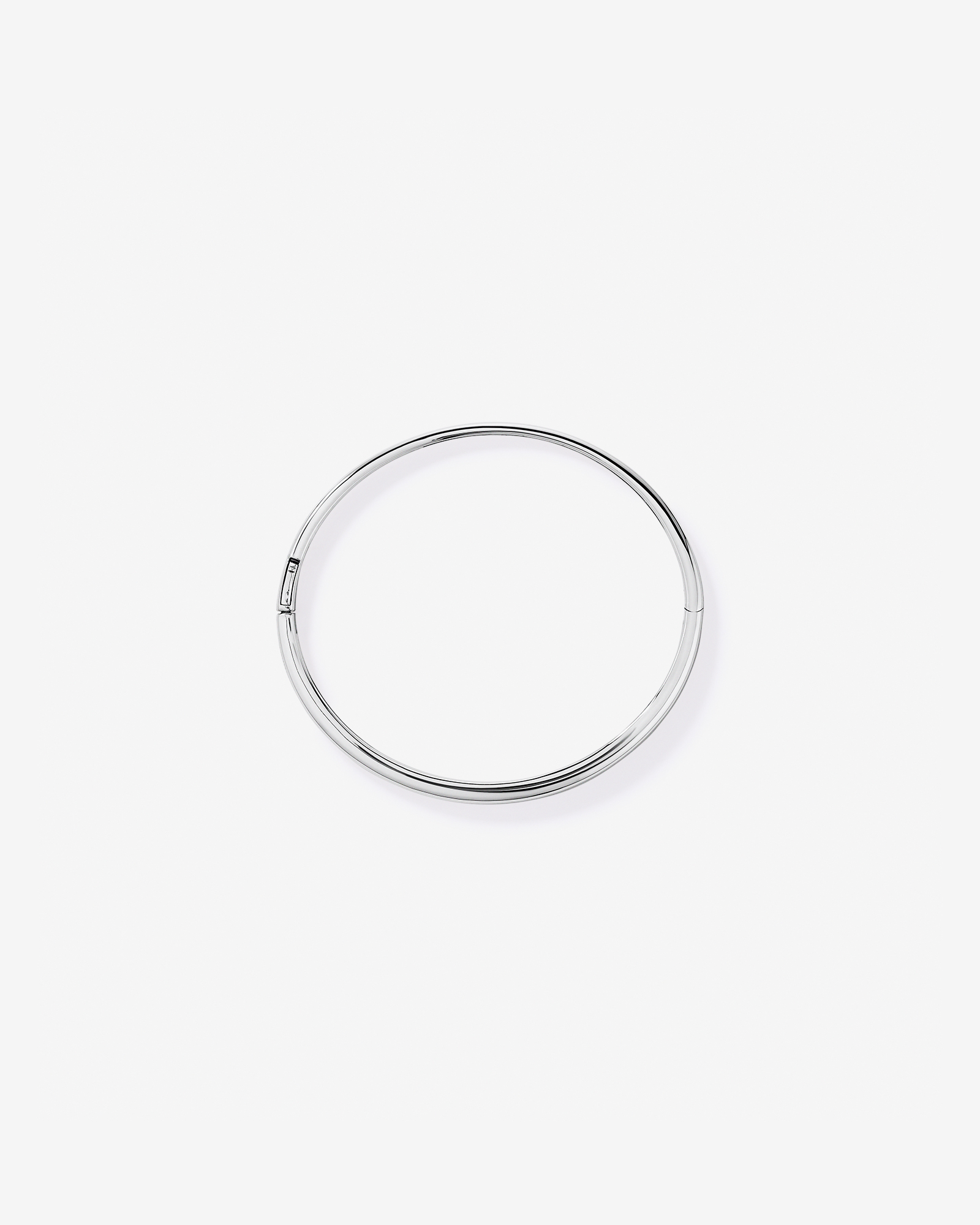 Bracelet charnière poli en argent sterling - Moyen