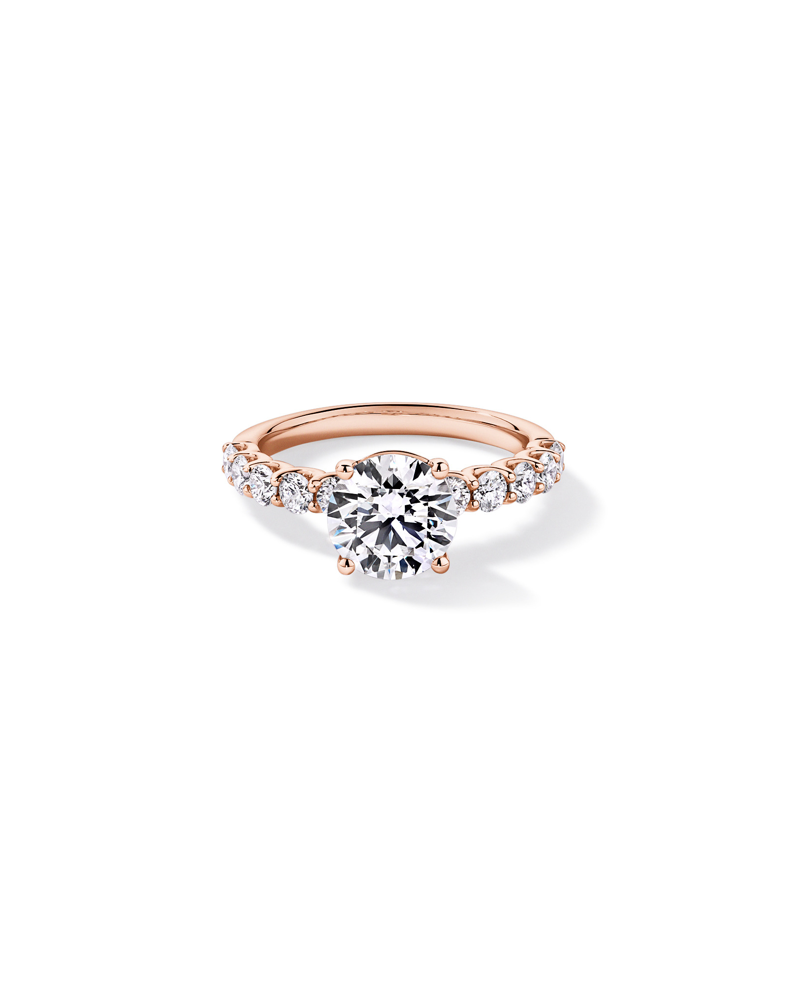 2.75TW Round Brilliant Laboratory-Grown Diamond Engagement Ring 14kt Rose Gold