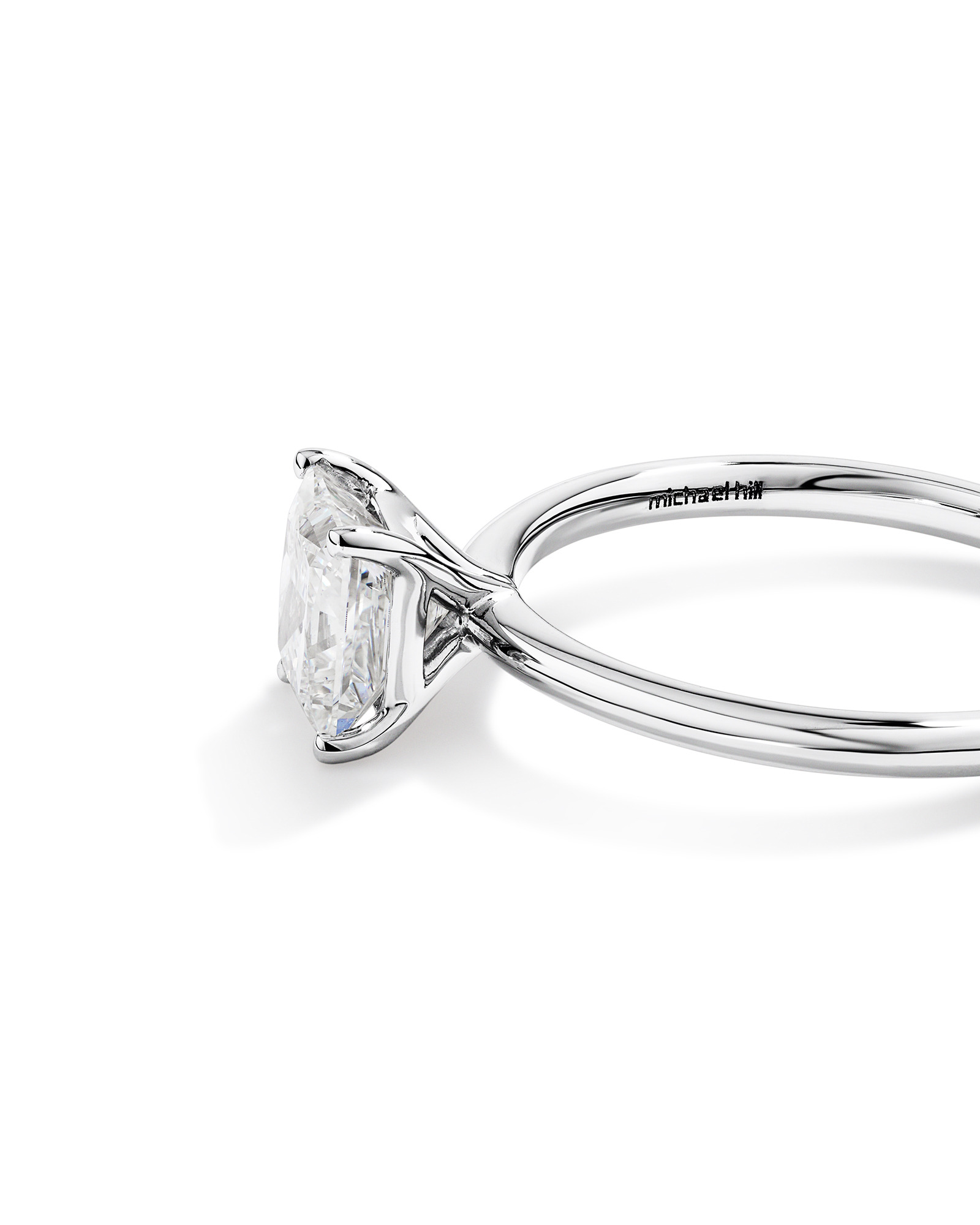 1.25 Carat TW Princess Cut Laboratory-Grown Diamond Solitaire Engagement Ring 14kt White Gold