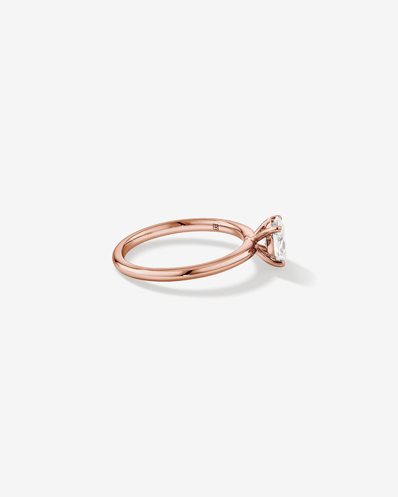 0.70 Carat TW Oval Laboratory-Grown Diamond Solitaire Engagement Ring in 14kt Rose Gold