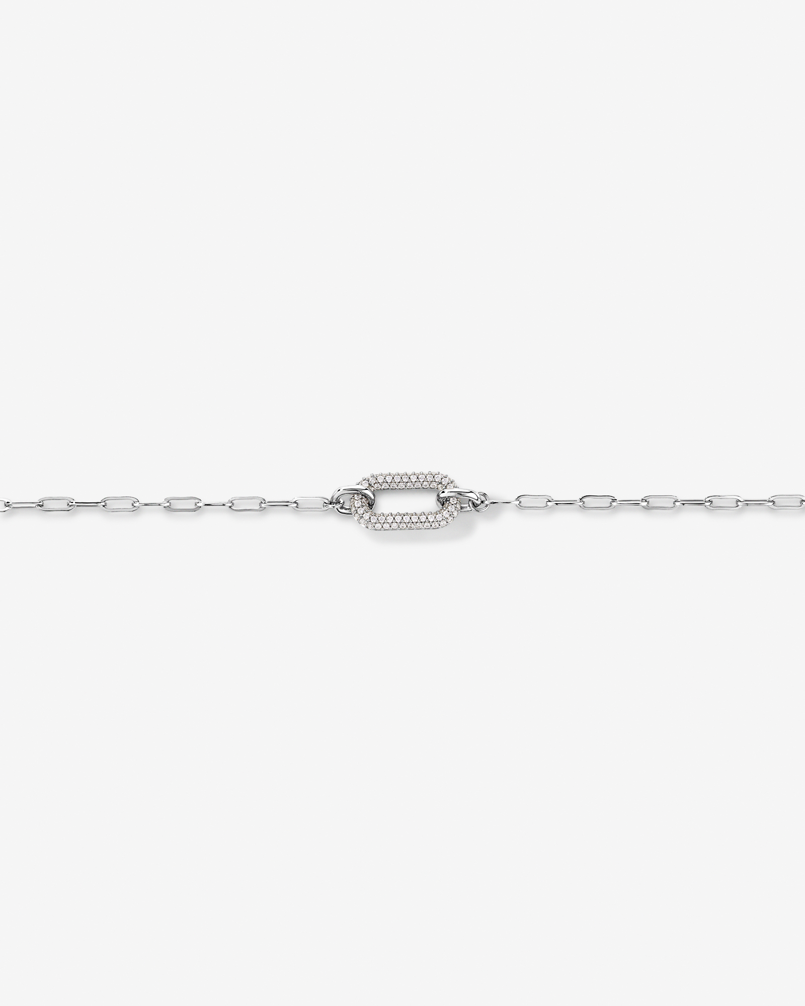 Bracelet trombone Luxe Links en argent sterling
