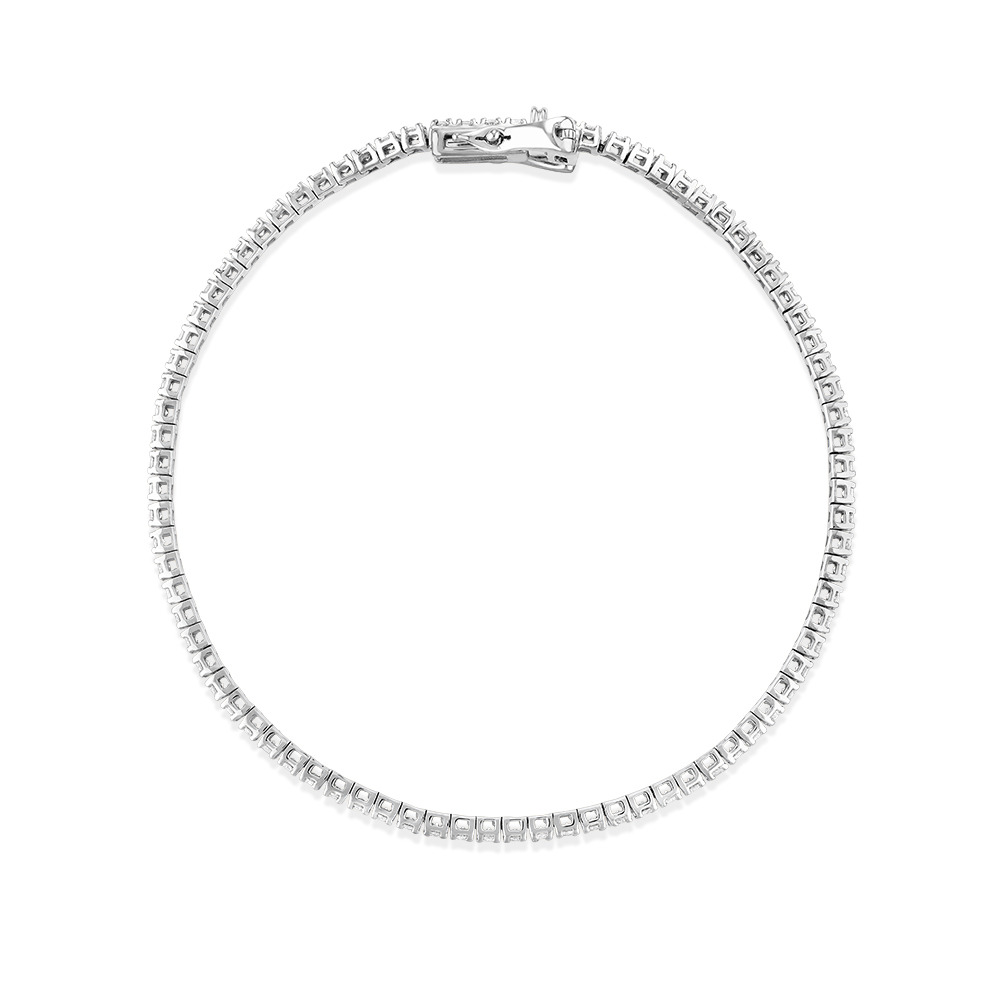 Bracelet de Tennis de 1,64 Carat TW en Diamant en Or Blanc 10kt