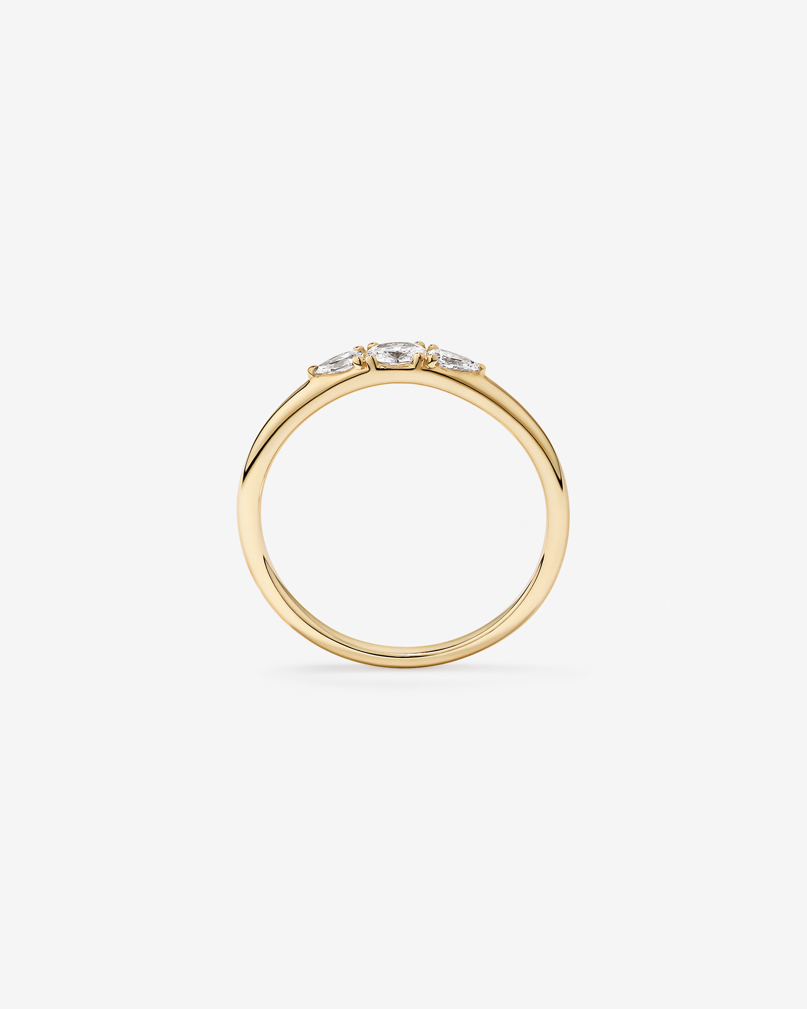 Bague empileuse en diamants de laboratoire 0,18TW or 10 carats