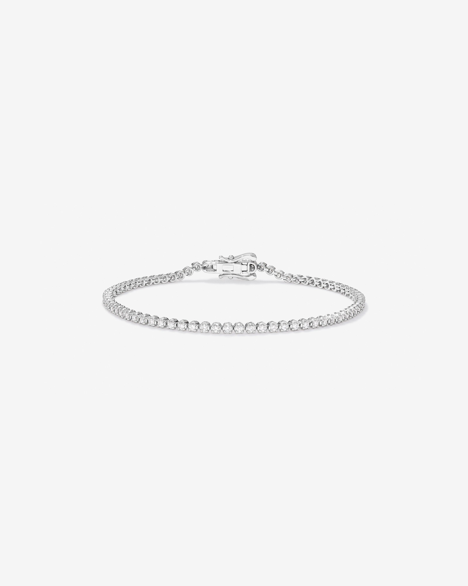 Carat TW Laboratory-Grown Diamond Tennis Bracelet in Sterling Silver