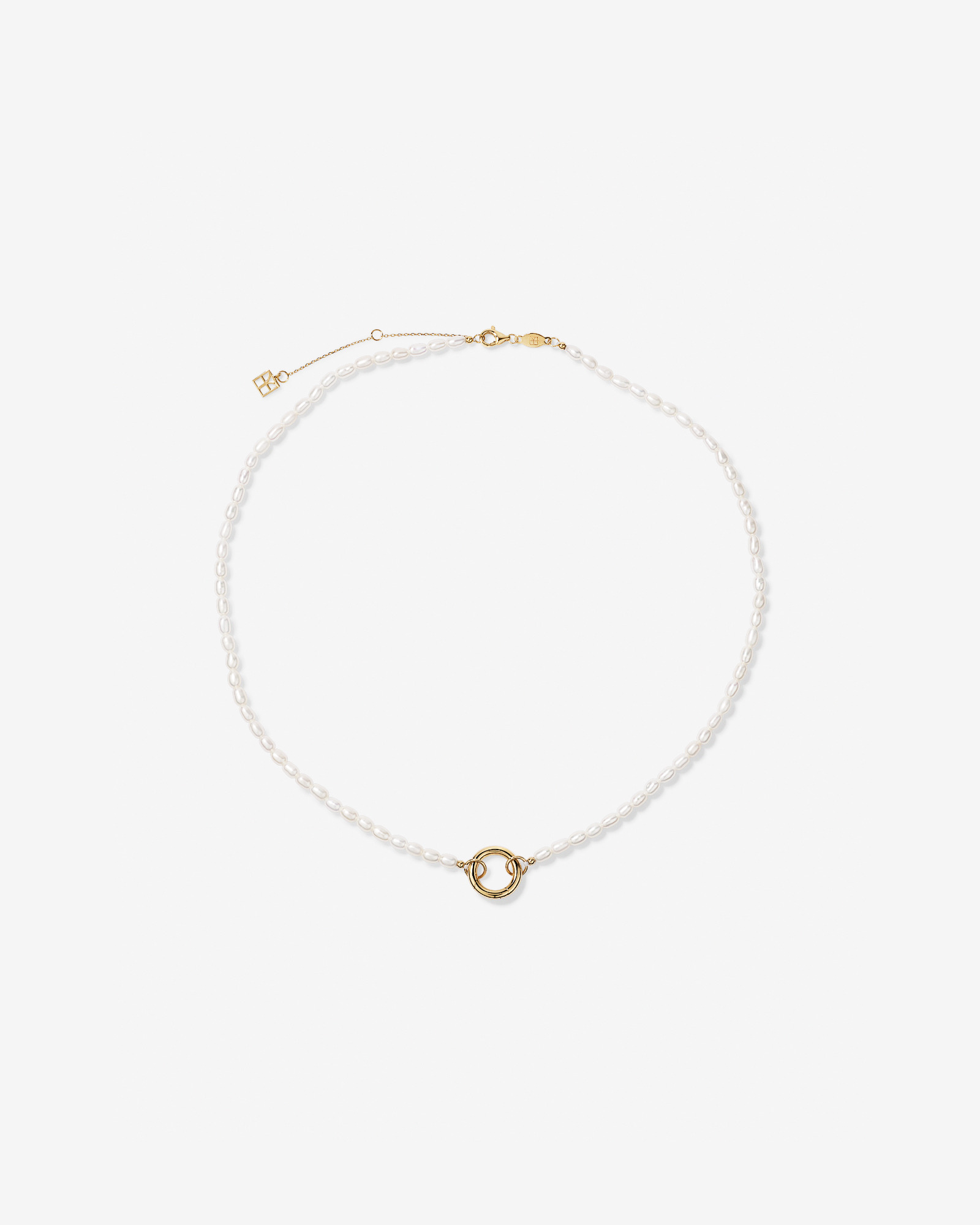 45cm (18") Cultured Freshwater Pearl Open Chain Necklace in 10kt Yellow Gold