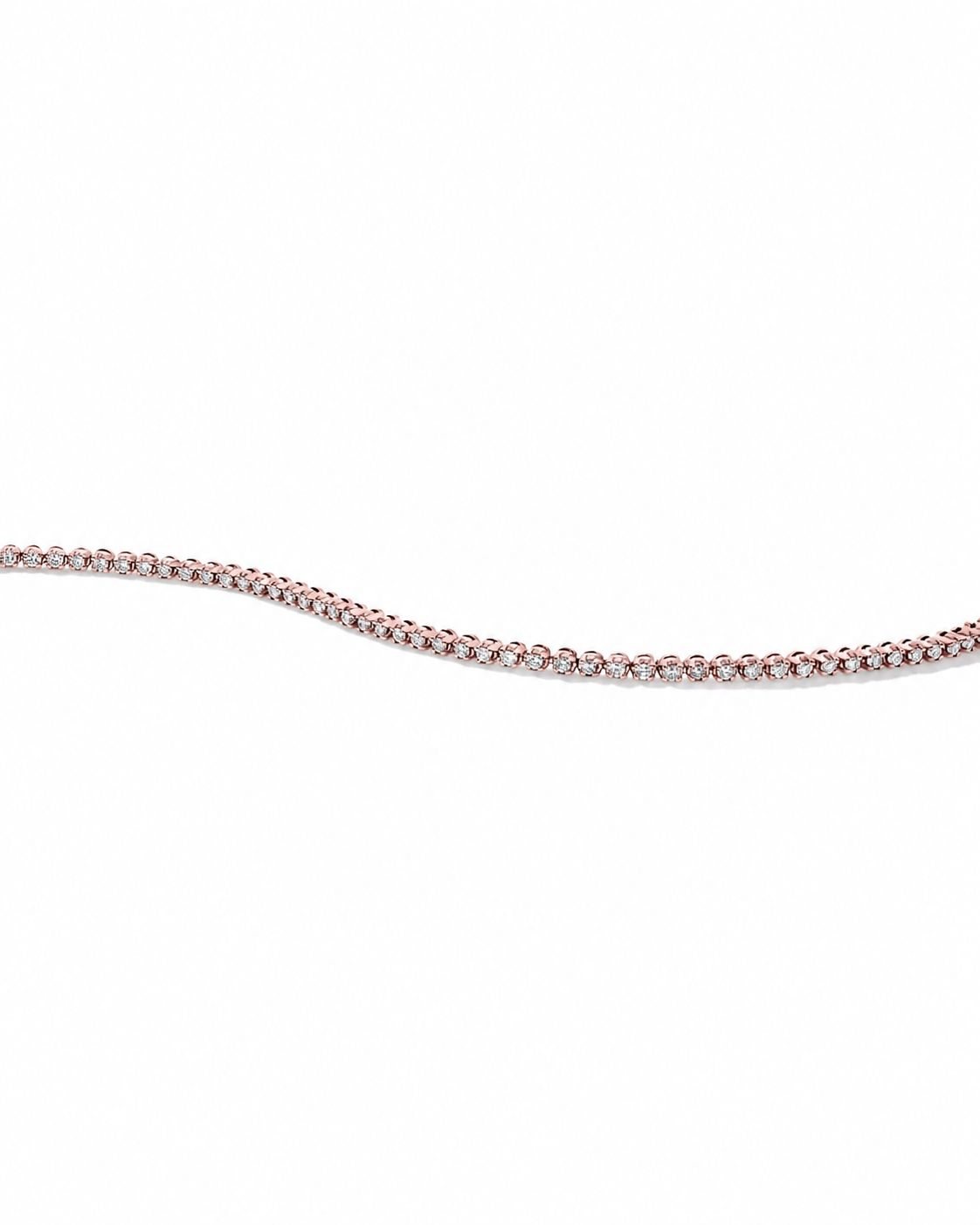 1.00 Carat TW Laboratory-Grown Diamond Tennis Bracelet set in 10kt Rose Gold