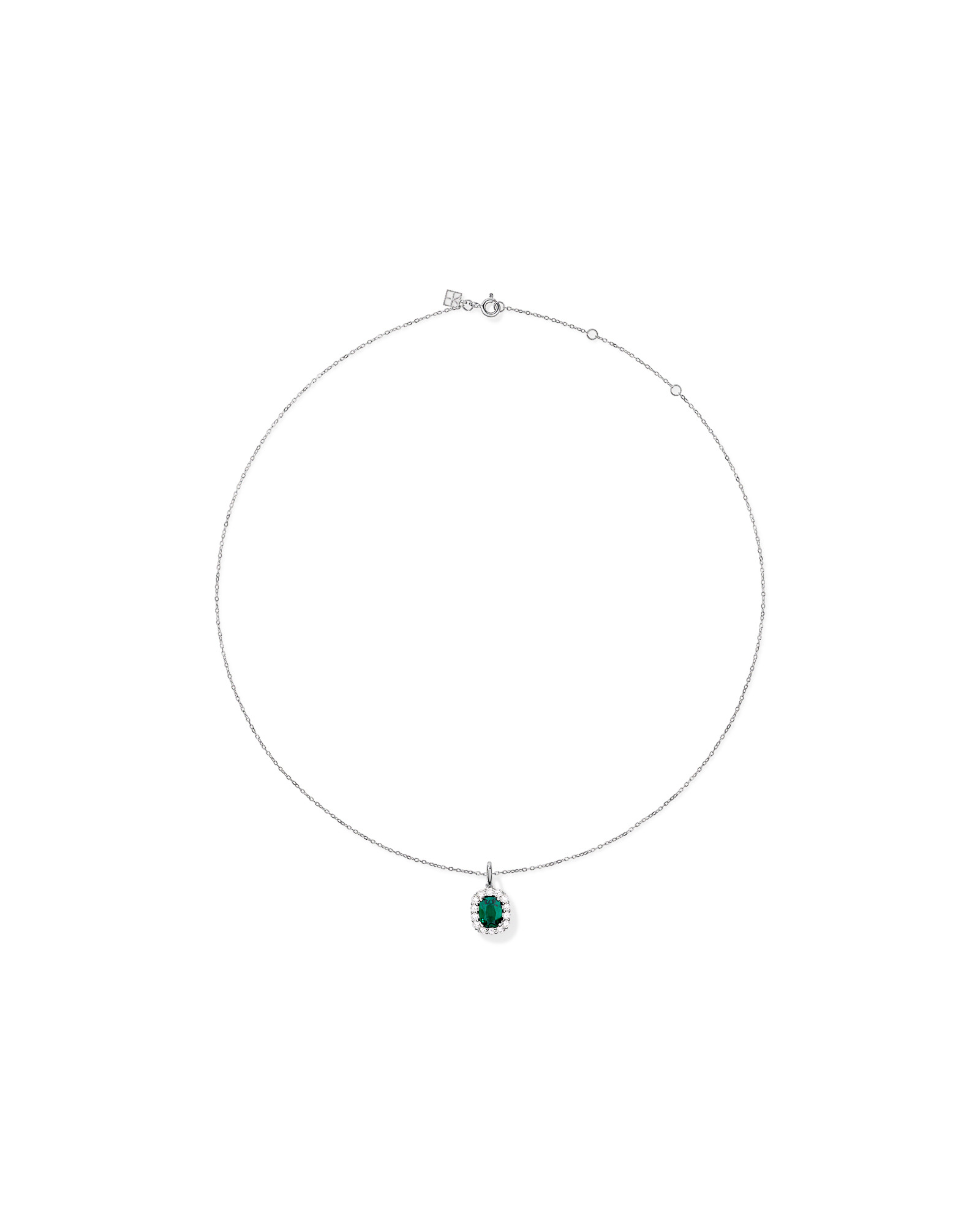 Création de la bague halo en diamant TW en laboratoire d’émeraude et de 0,50 carats en or blanc 10 carats