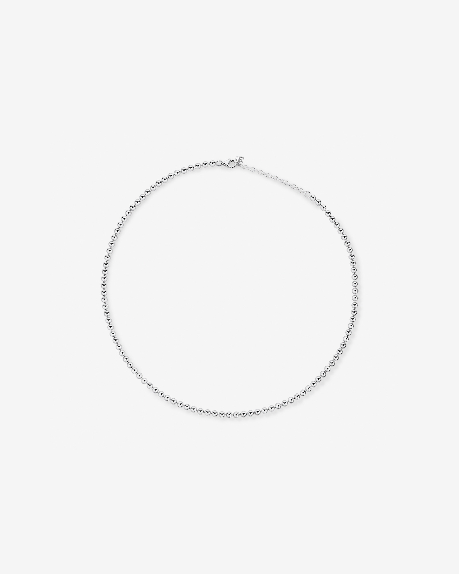 50cm (20") 4mm Width Bead Chain in Sterling Silver