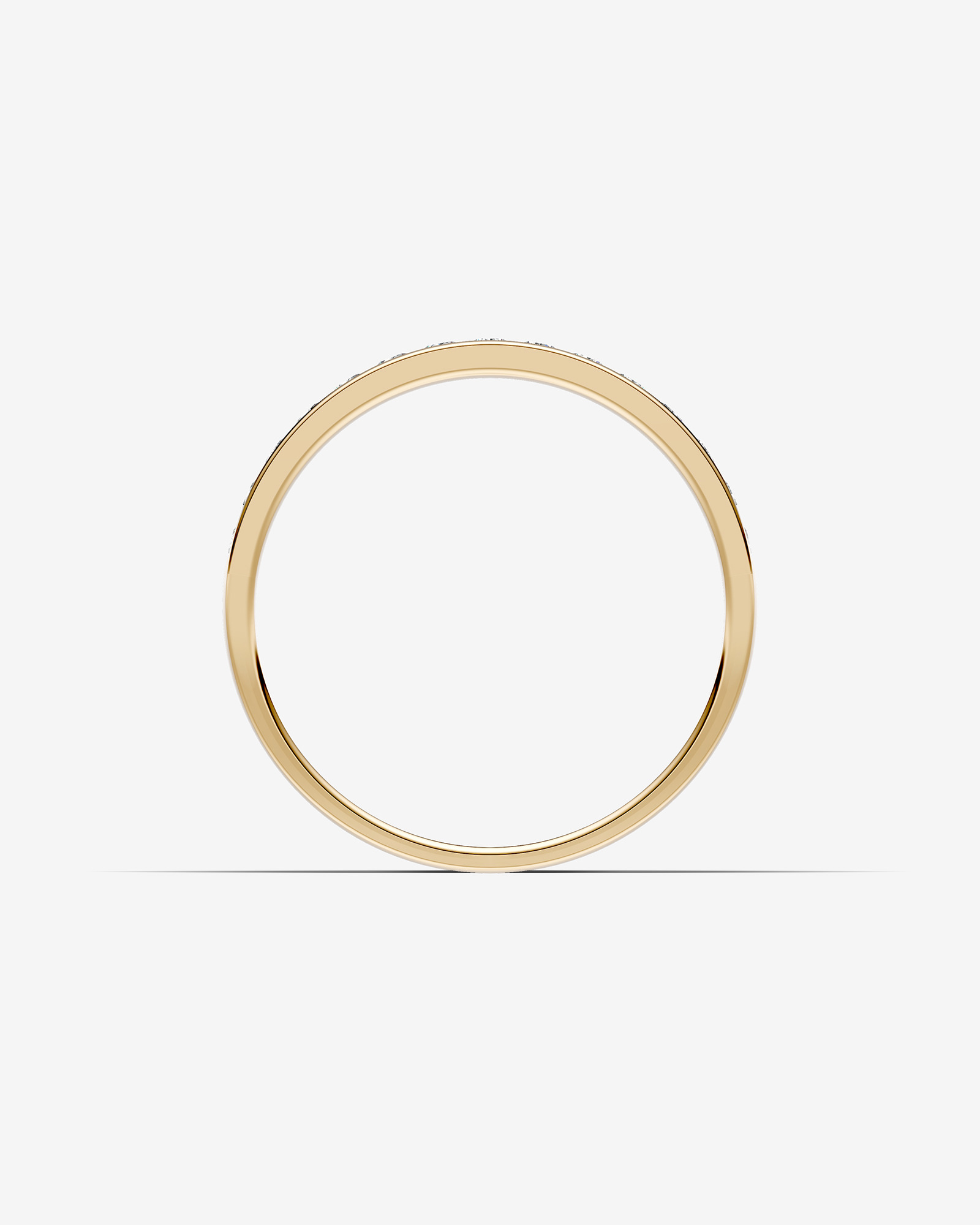 Bague de Mariage à Sertissage Canal de Diamant de 0,25 Carat TW en Or Jaune 14kt