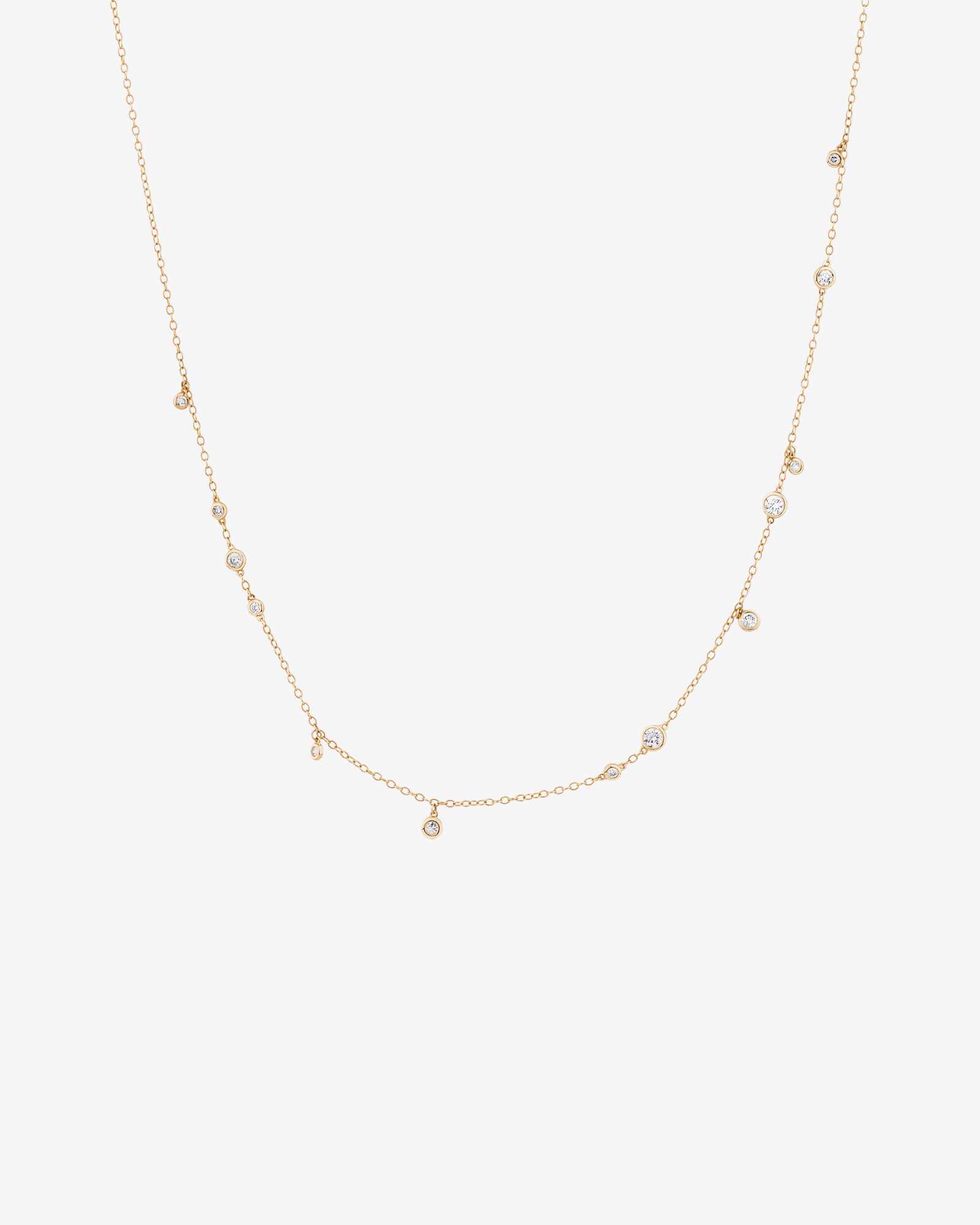 Necklace with 0.47 Carat TW of Diamonds in 10kt Yellow Gold