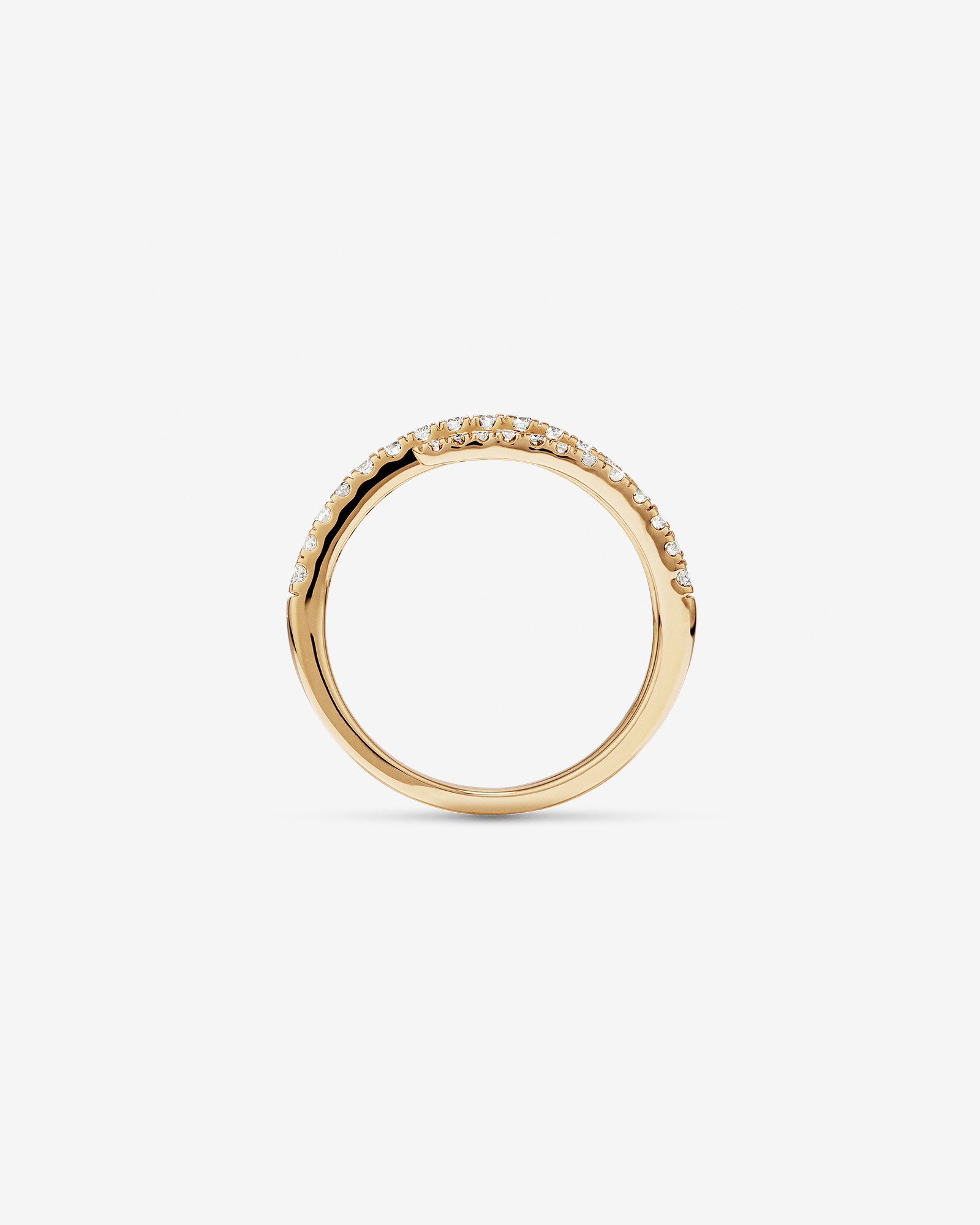 Spiral Ring with .50 carat TW of diamonds in 10kt yellow gold