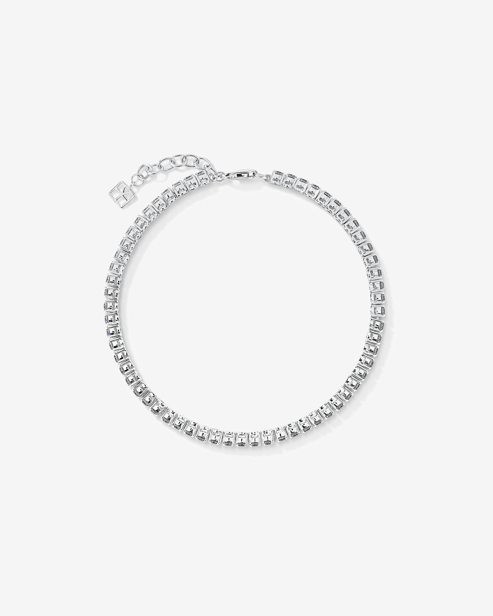 Cubic Zirconia Tennis Bracelet in Sterling Silver
