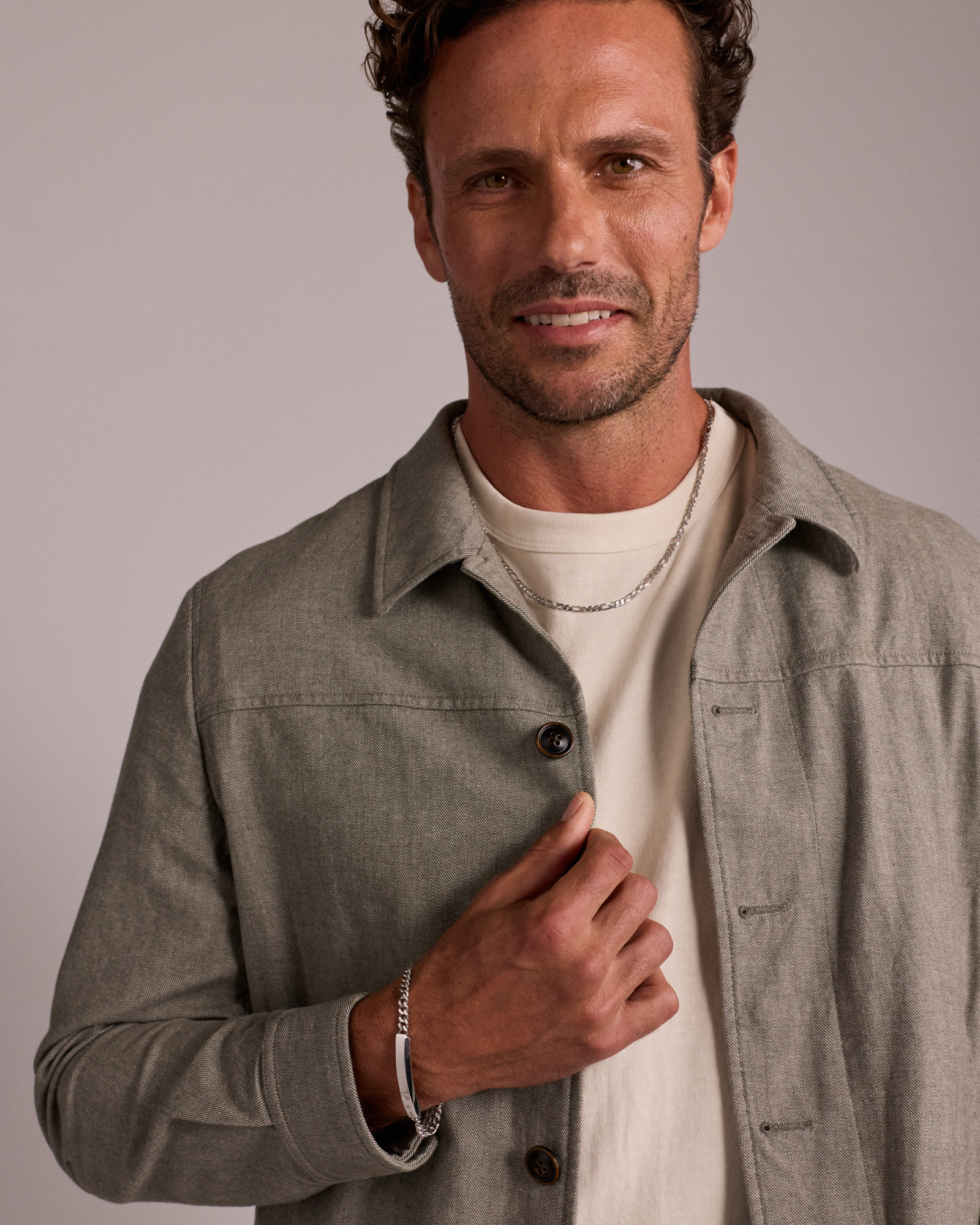 Curb ID Bracelet in Sterling Silver