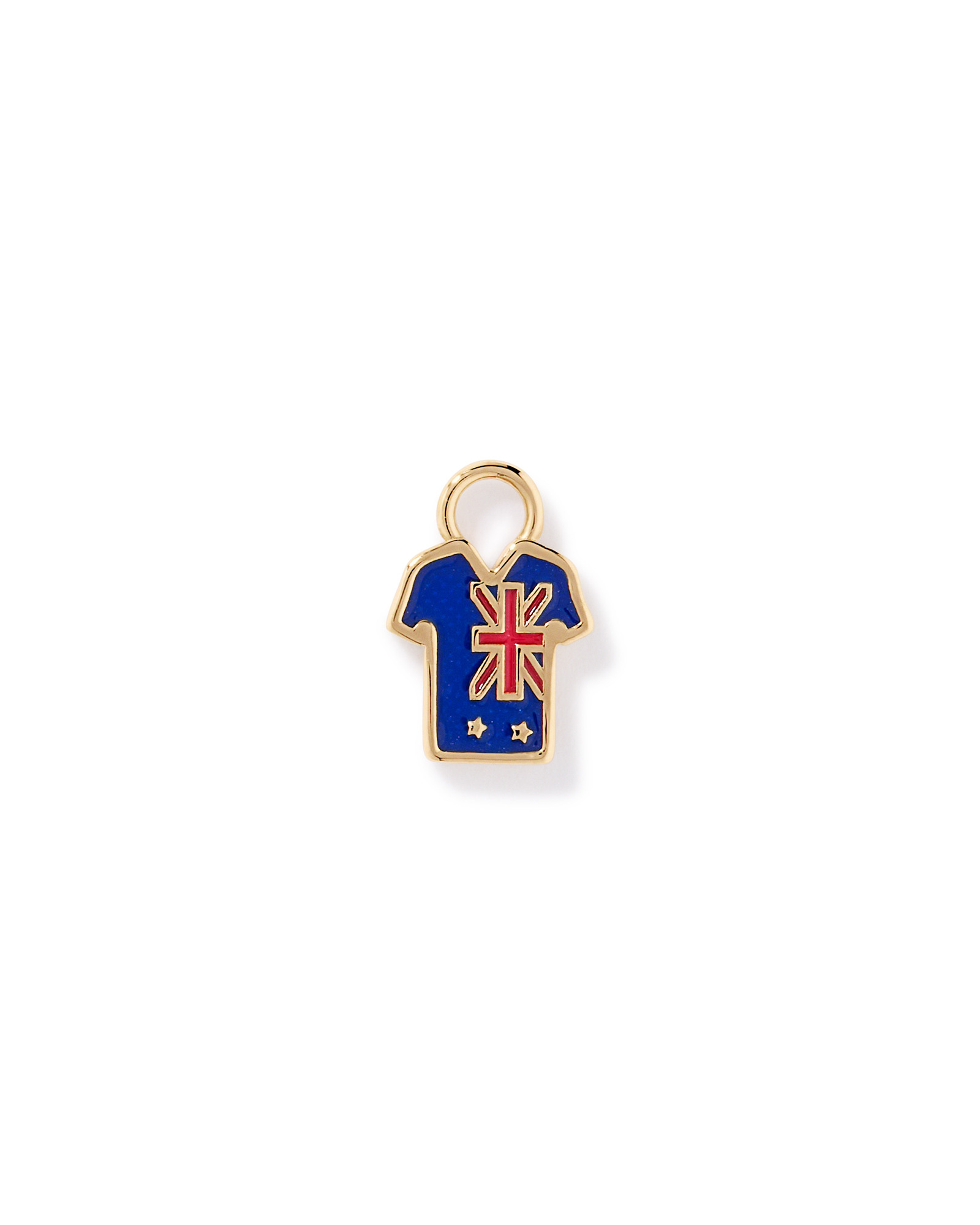 New Zealand Jersey Earring Charm in 18Kt Vermeil