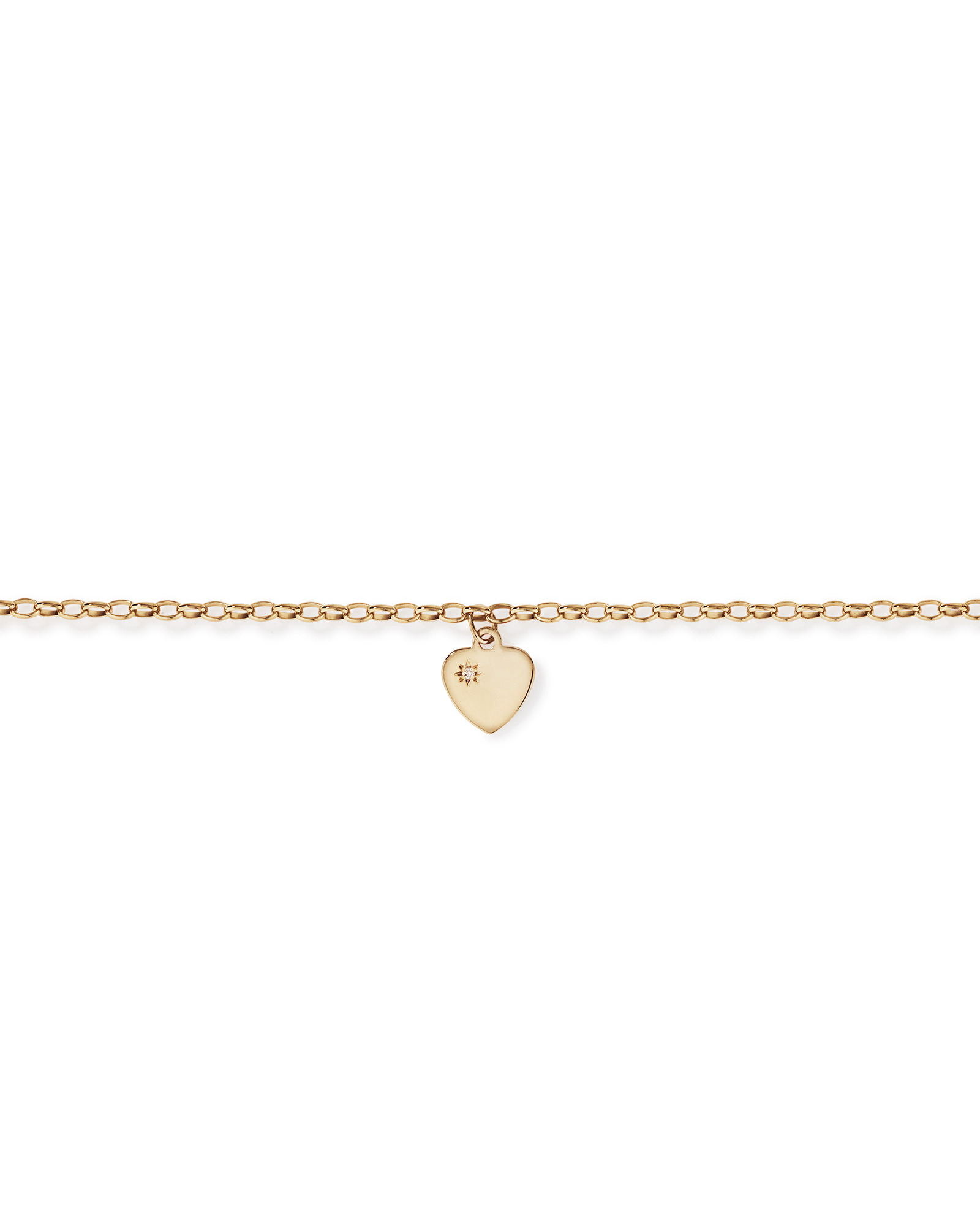 19cm (7.5") 2.5mm-3mm Width Diamond Set Belcher Bracelet in 10kt Yellow Gold