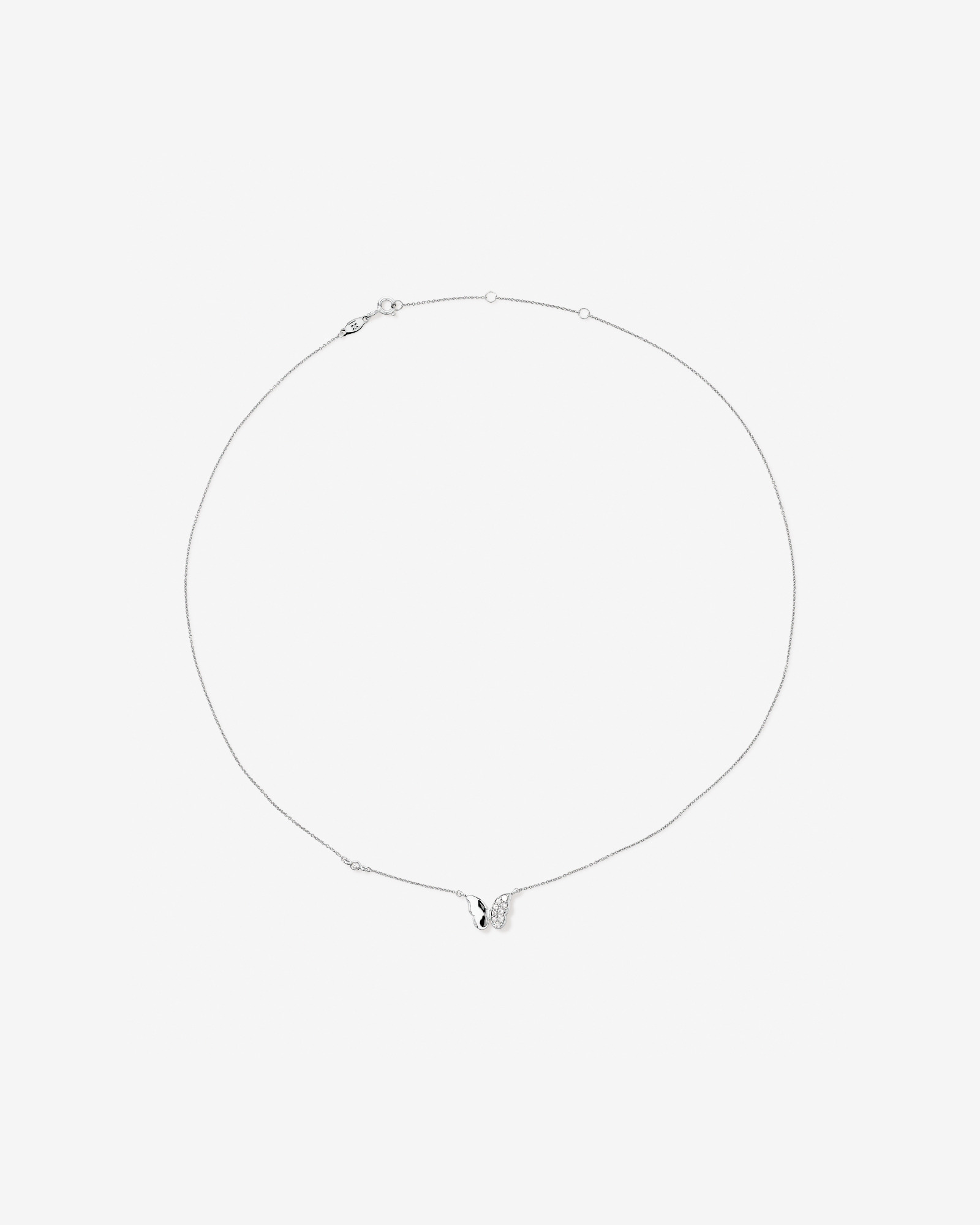 Collier papillon en argent sterling avec zircon cubique