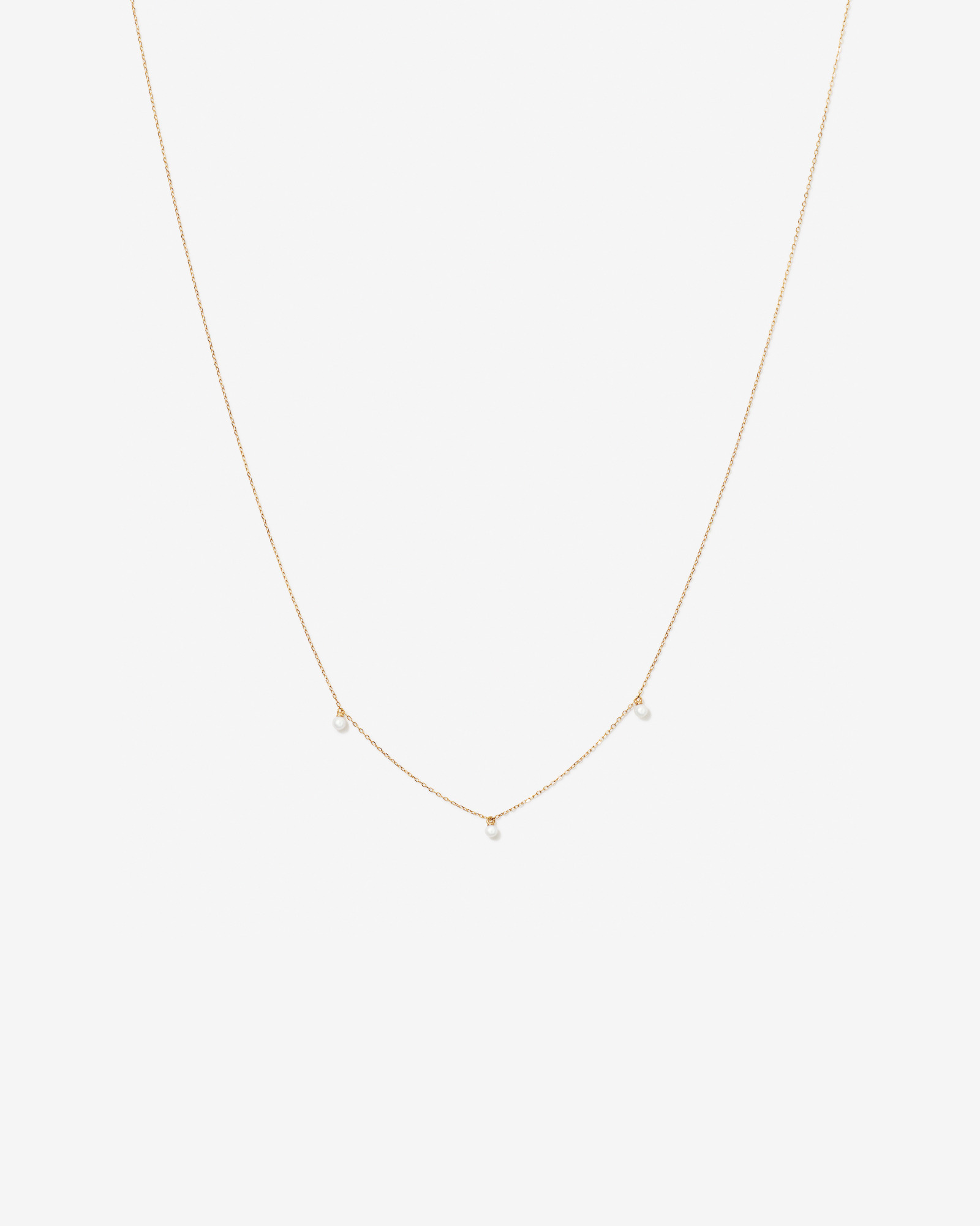 Collier de station de perles d’eau douce cultivées en or jaune 10 carats