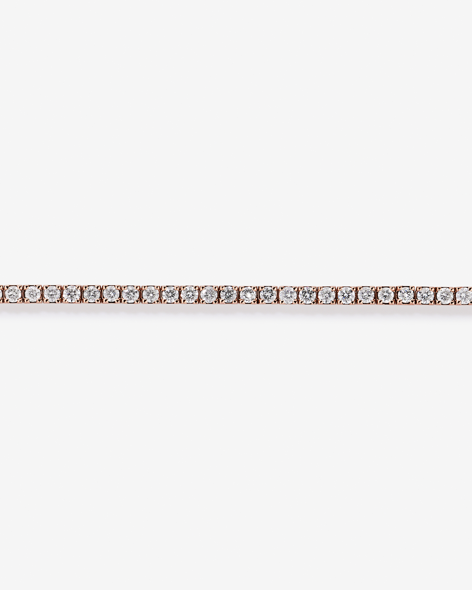 Bracelet de Tennis de 4,00 Carat TW en Diamant en Or Rose 10kt