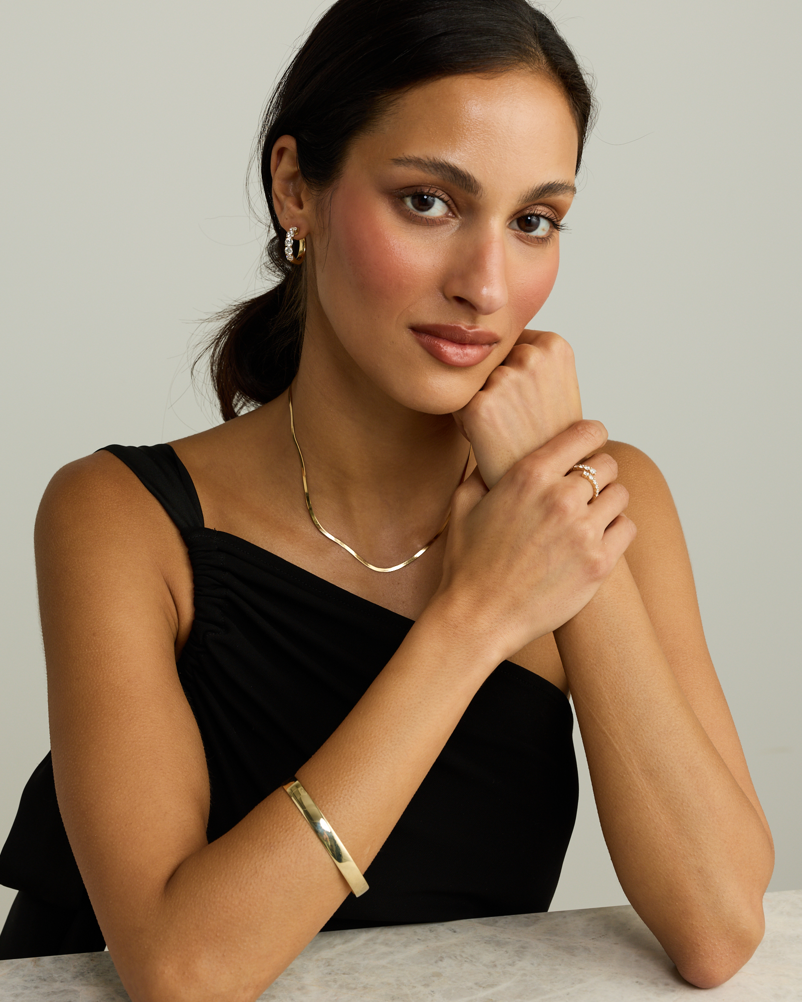 3.02TW Lab Diamond Huggie Earrings in 10kt Gold
