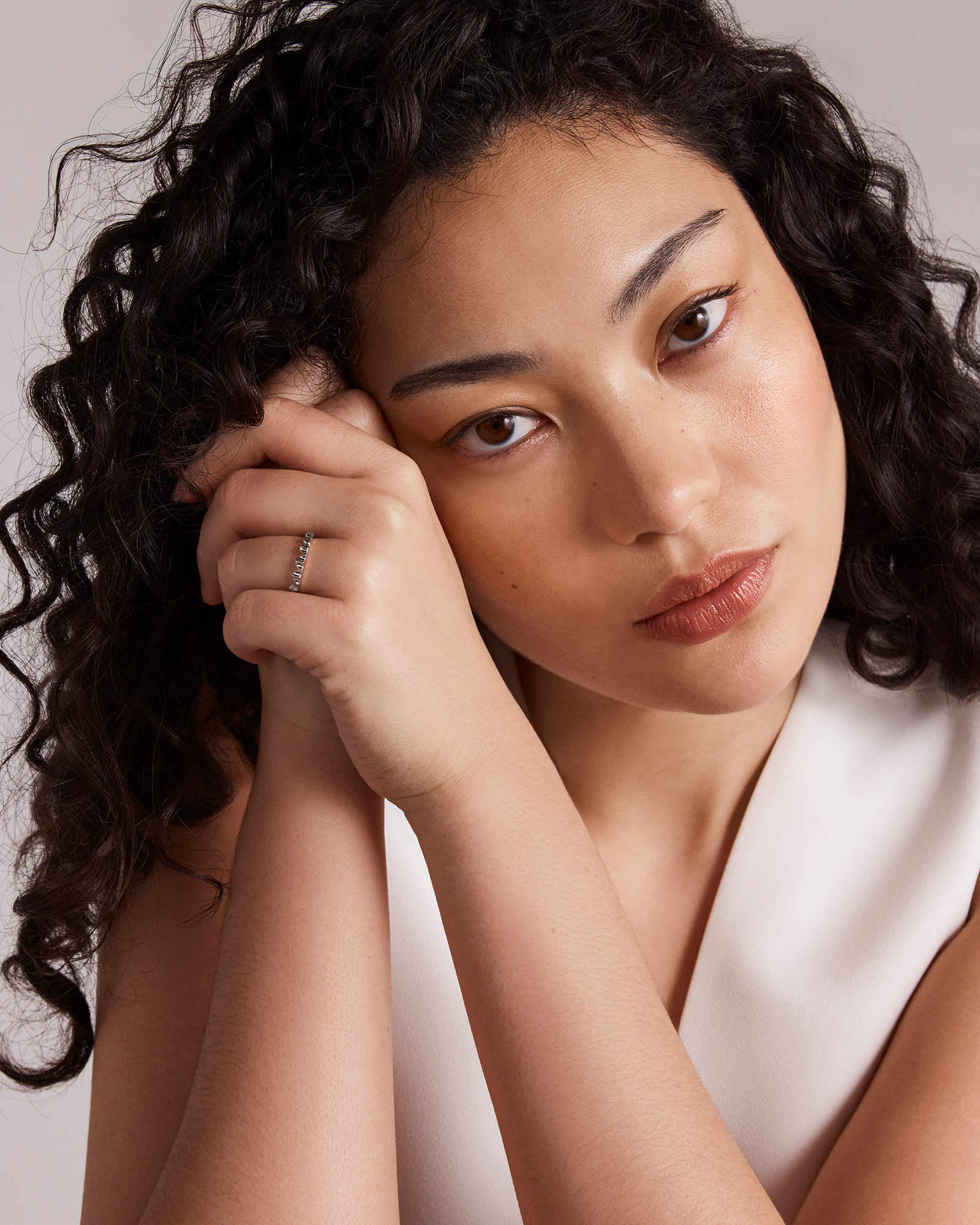 Signature Connect Curve Ring Sterling Silver