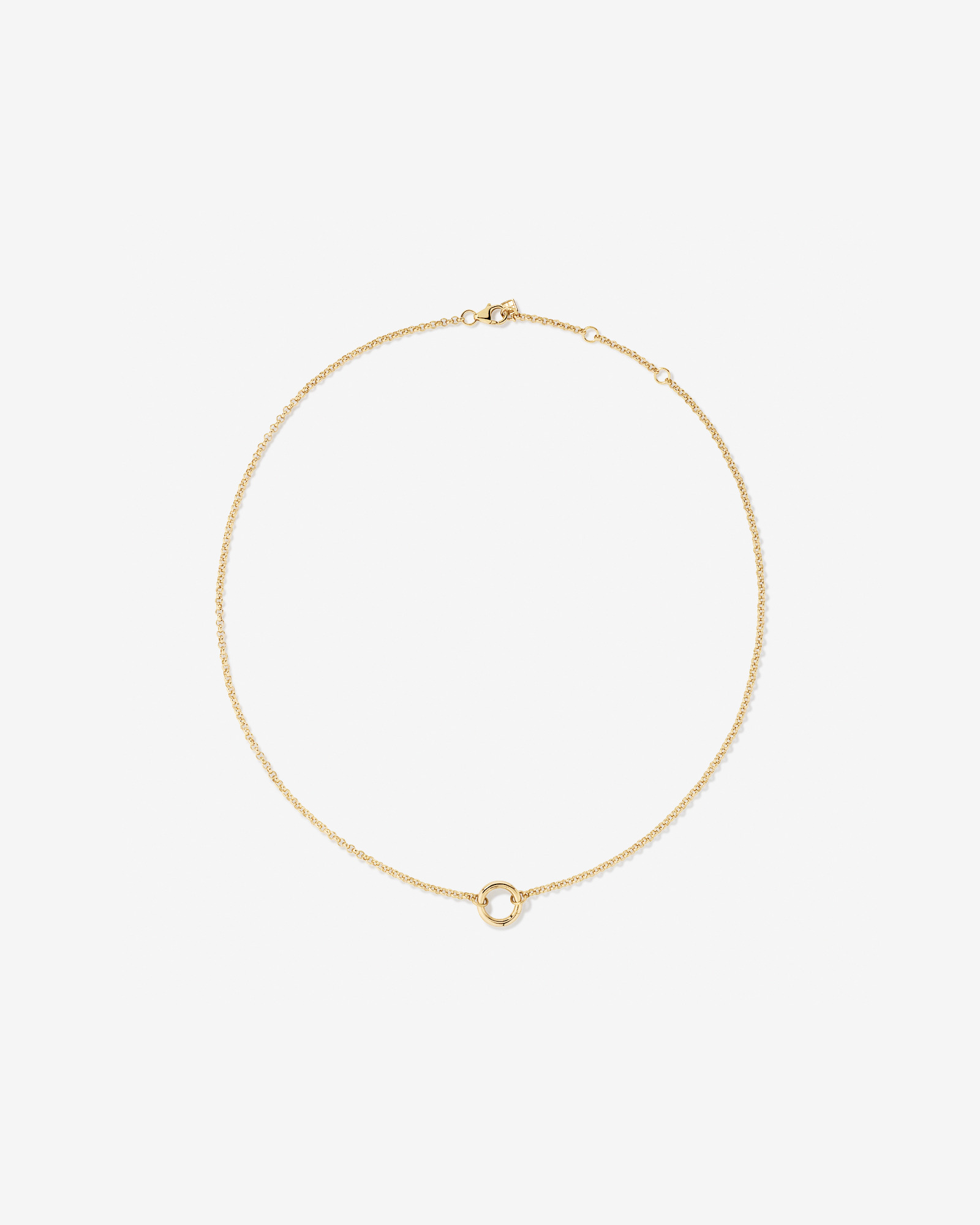 50cm (19.7") Solid Belcher Open Chain in 10kt Yellow Gold
