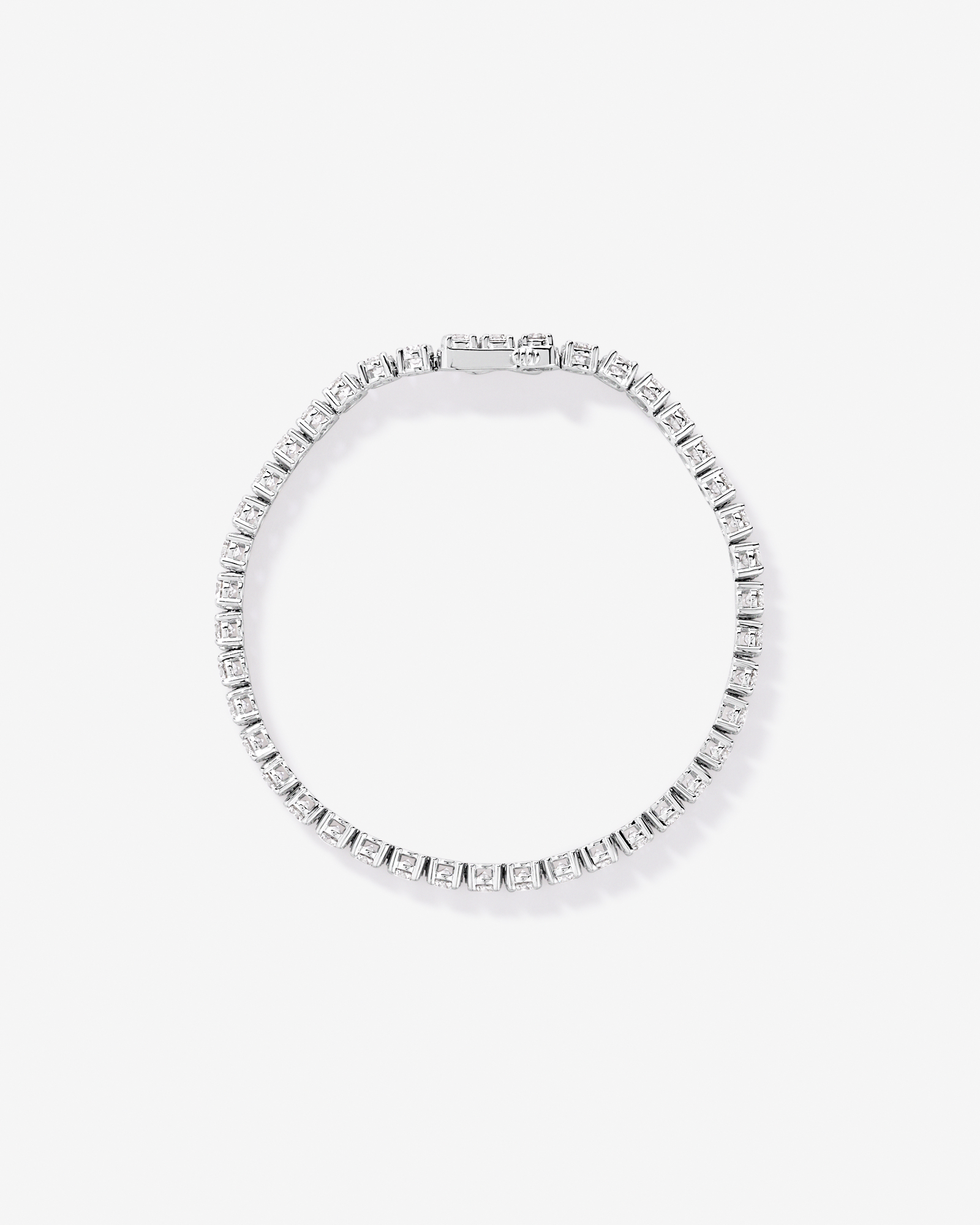 8.00 Carat TW Laboratory-Grown Diamond Tennis Bracelet in 10kt White Gold