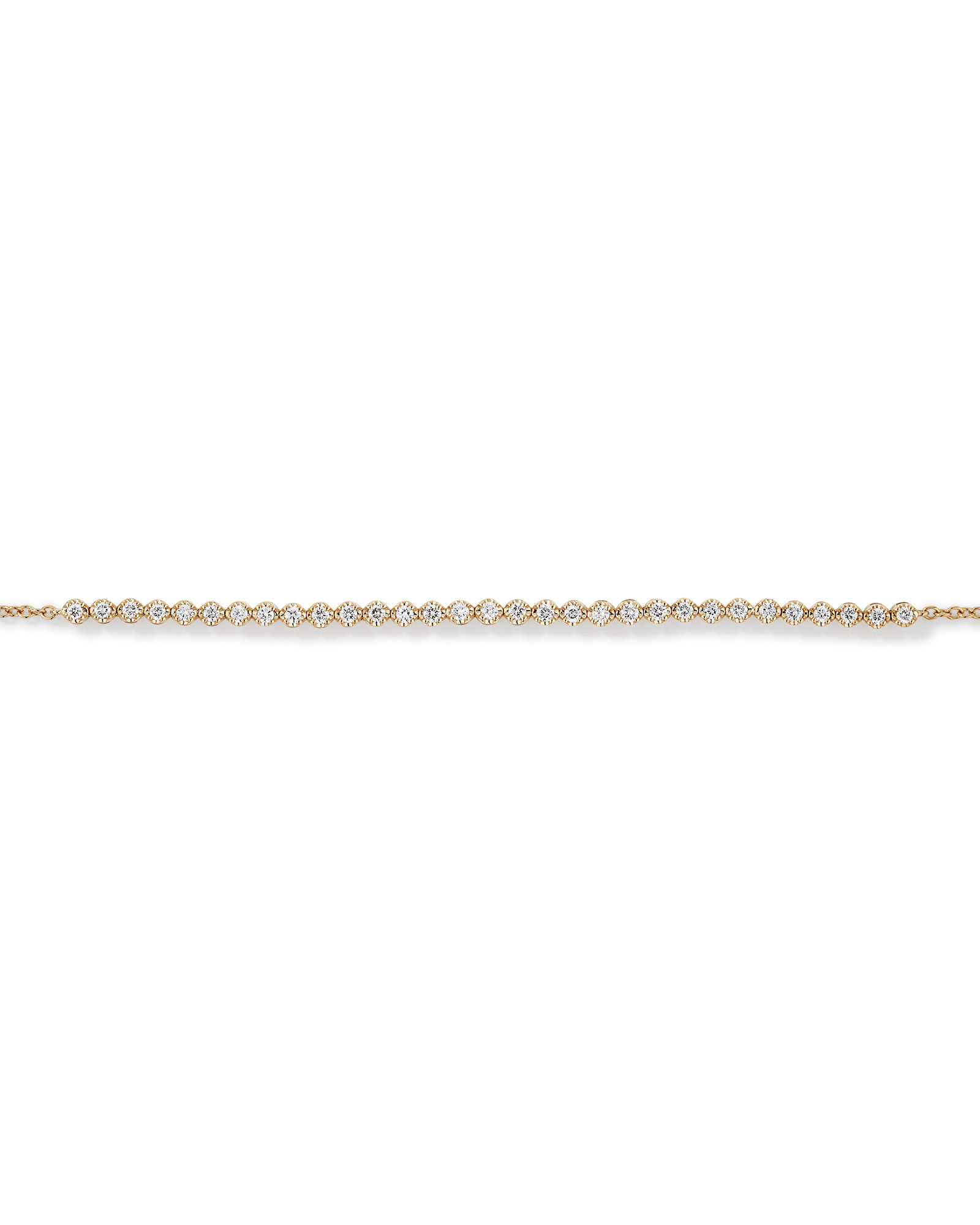 Bracelet tennis en diamants cultivés en laboratoire TW de 0,50 carat en or jaune 10 carats