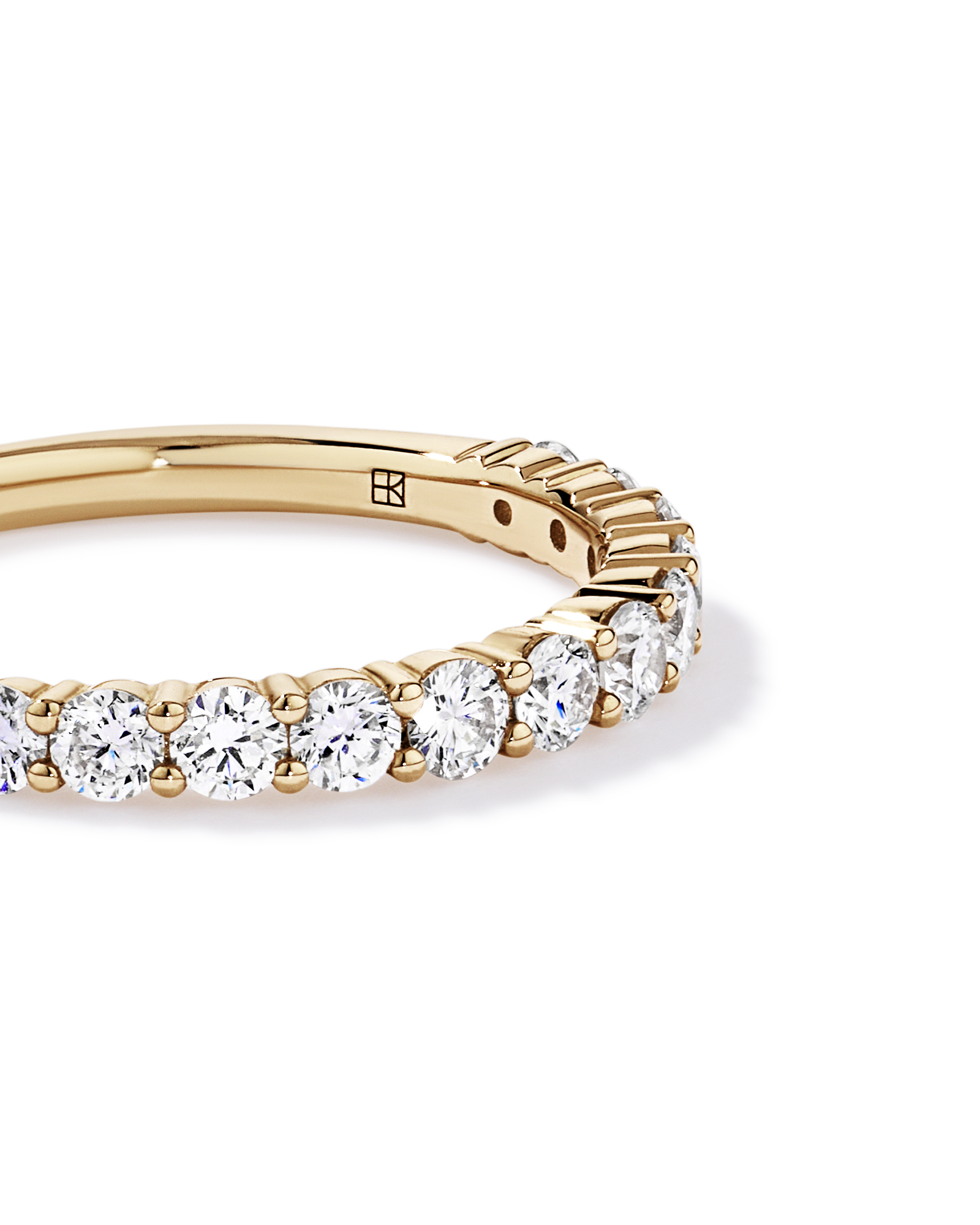 0.75 Carat TW Laboratory-Grown Diamond Wedding Band 10kt Yellow Gold