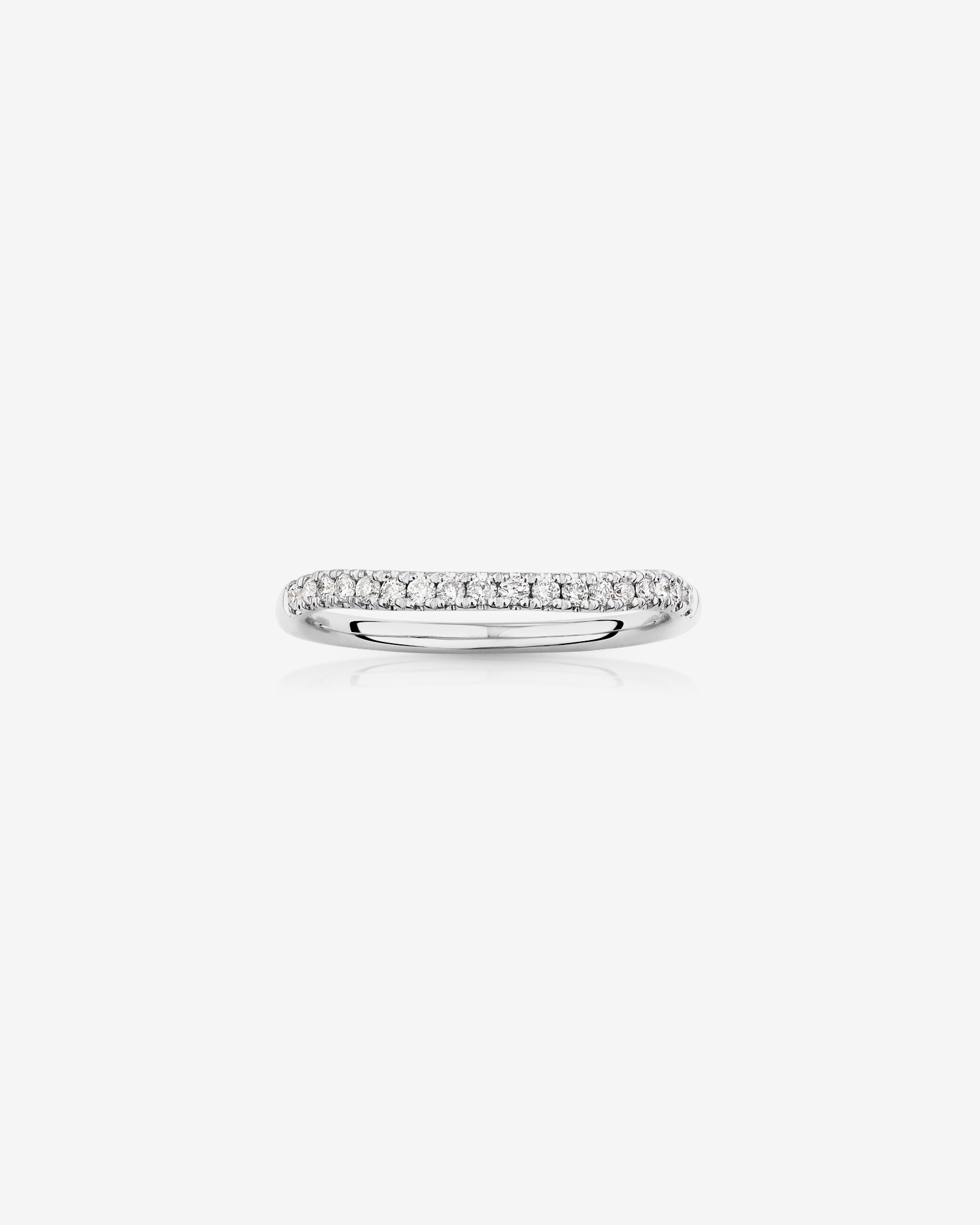 Ensemble nuptial en or blanc 14 K avec diamants totalisant 1 ct