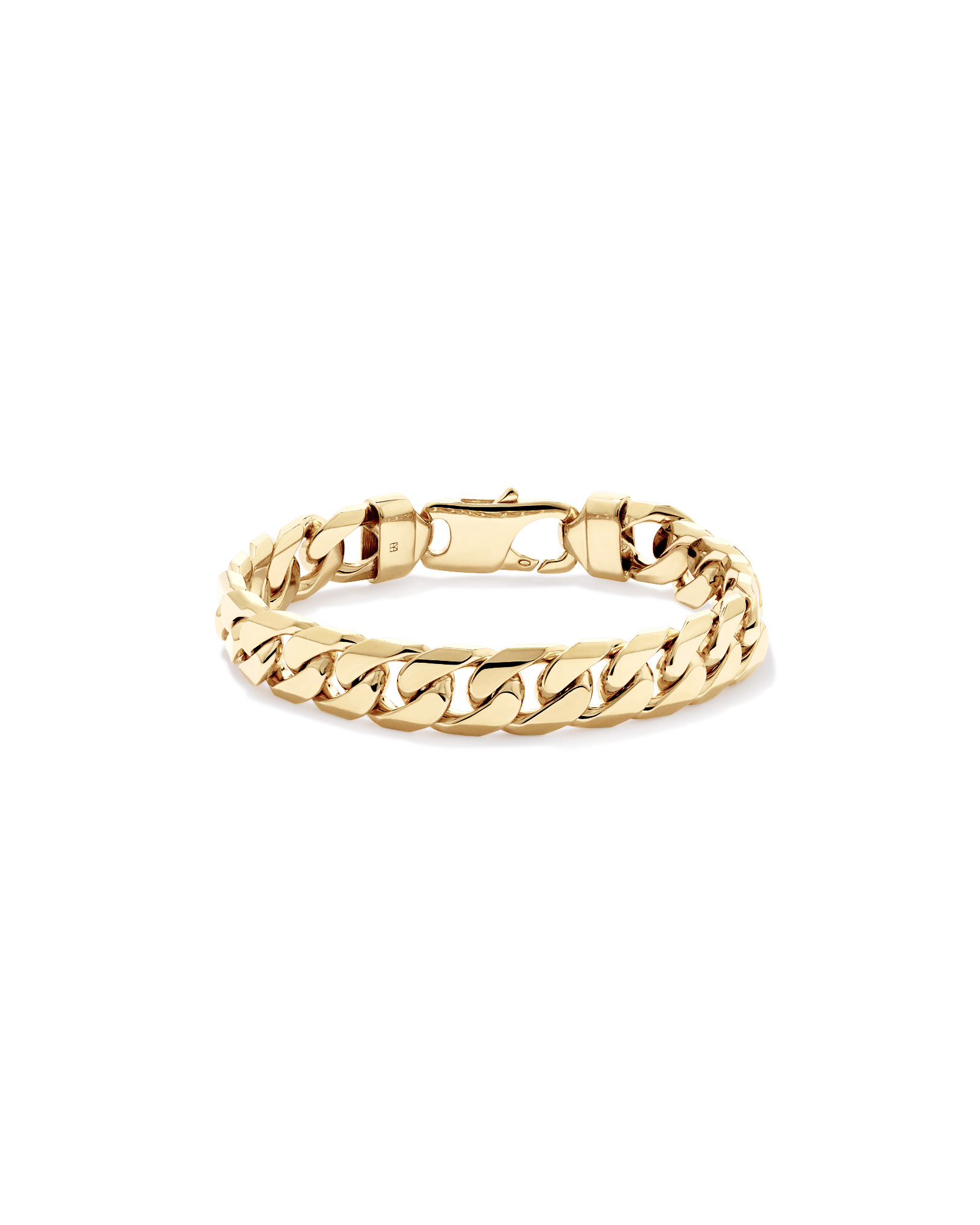 21cm (8") 11mm gourmette bracelet en 18ct Vermeil