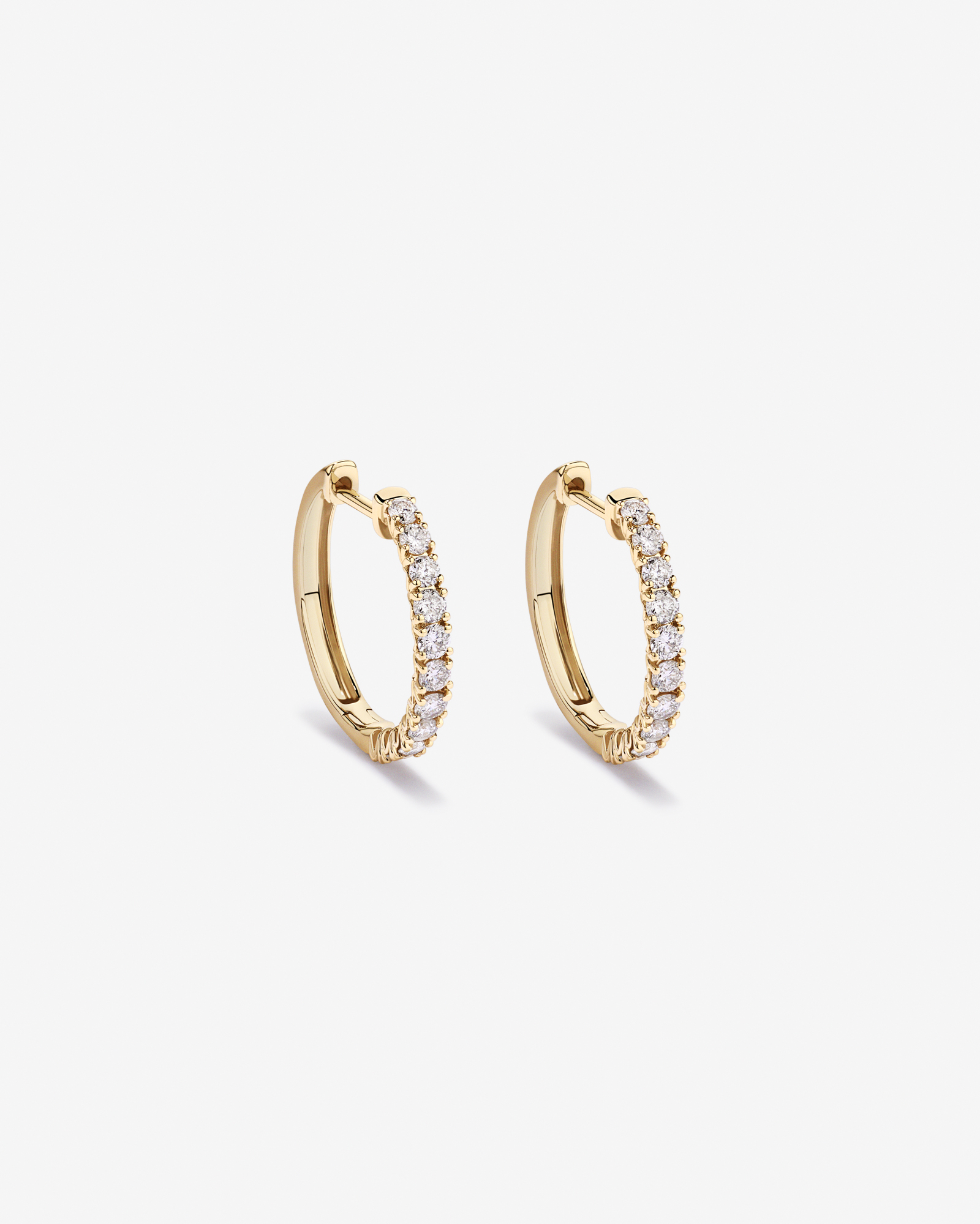 0.50 Carat TW Diamond Ethereal Huggie Earrings in 10kt Yellow Gold