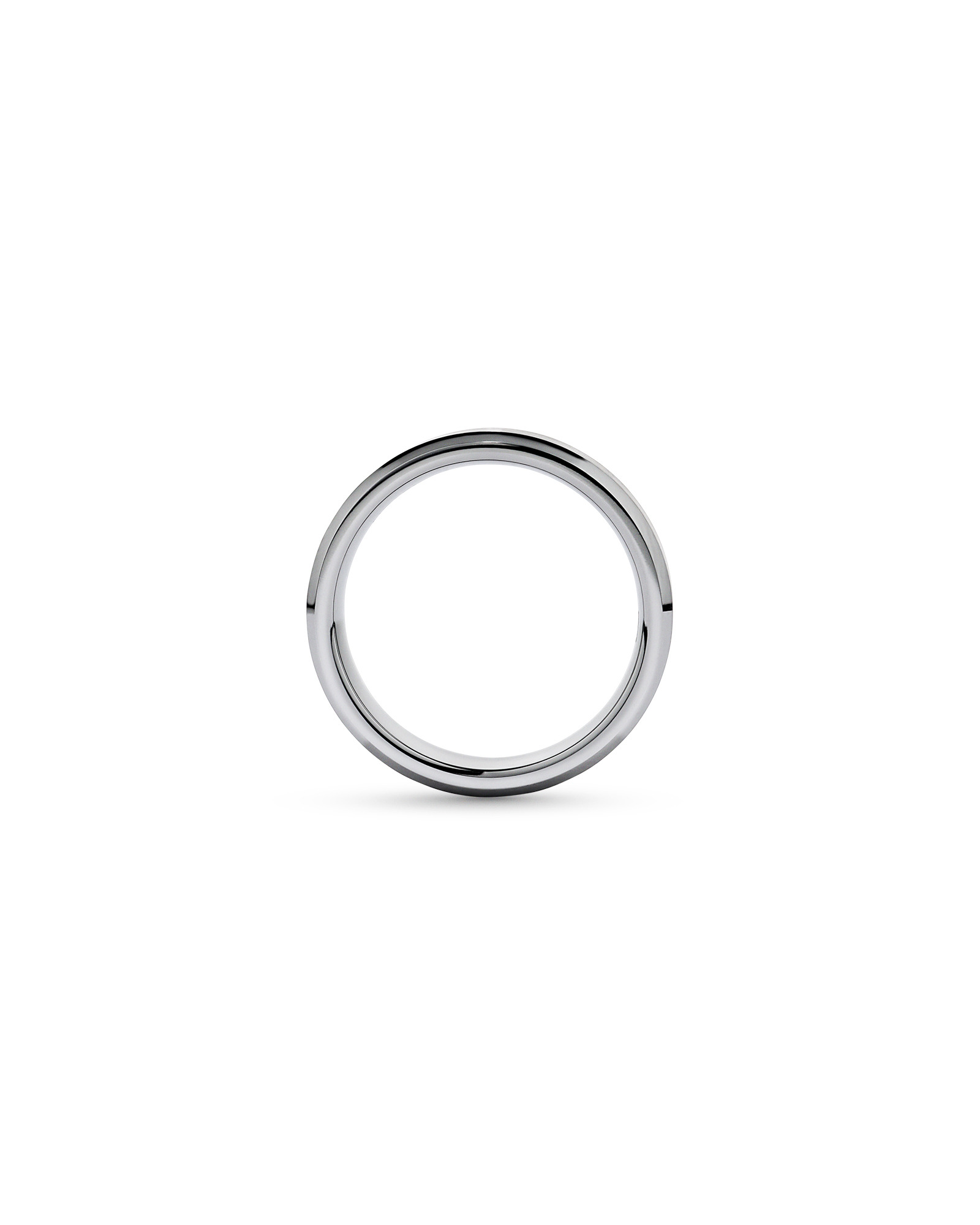 7mm Bevelled Edge Wedding Band in Tungsten