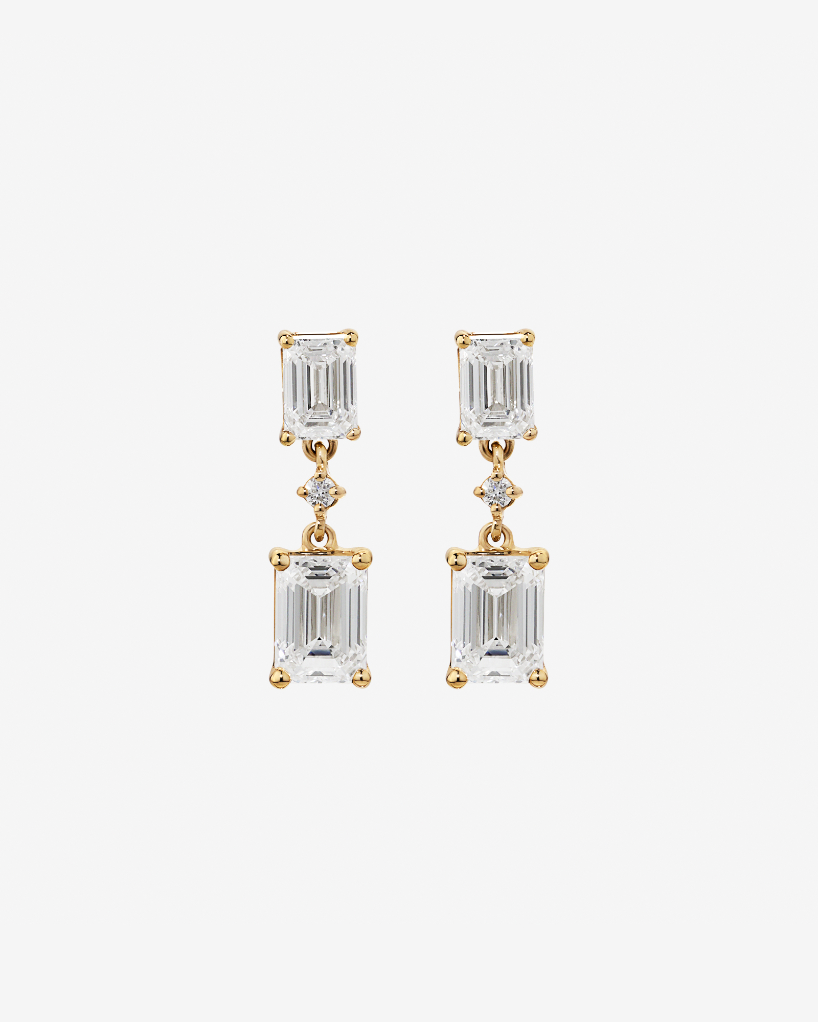 Boucles d’oreilles en diamant 1.51TW Lab en or 10 carats