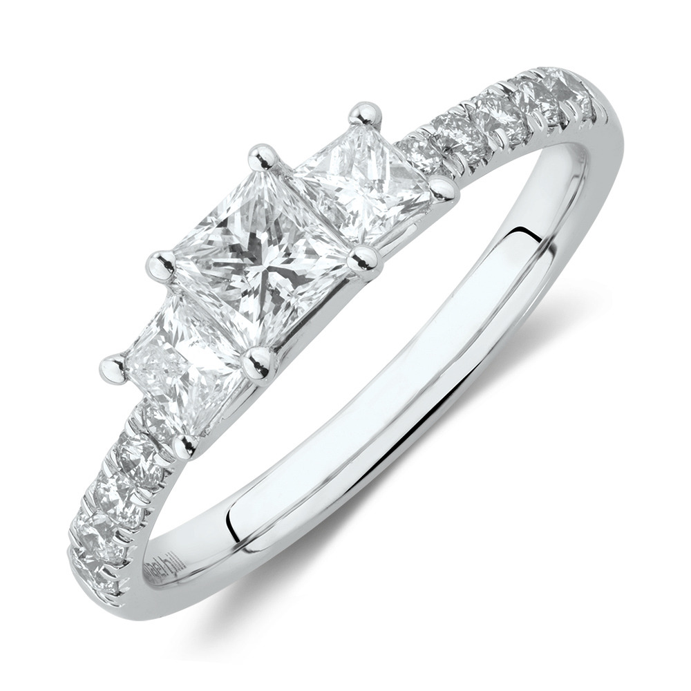 michael hill white gold engagement rings