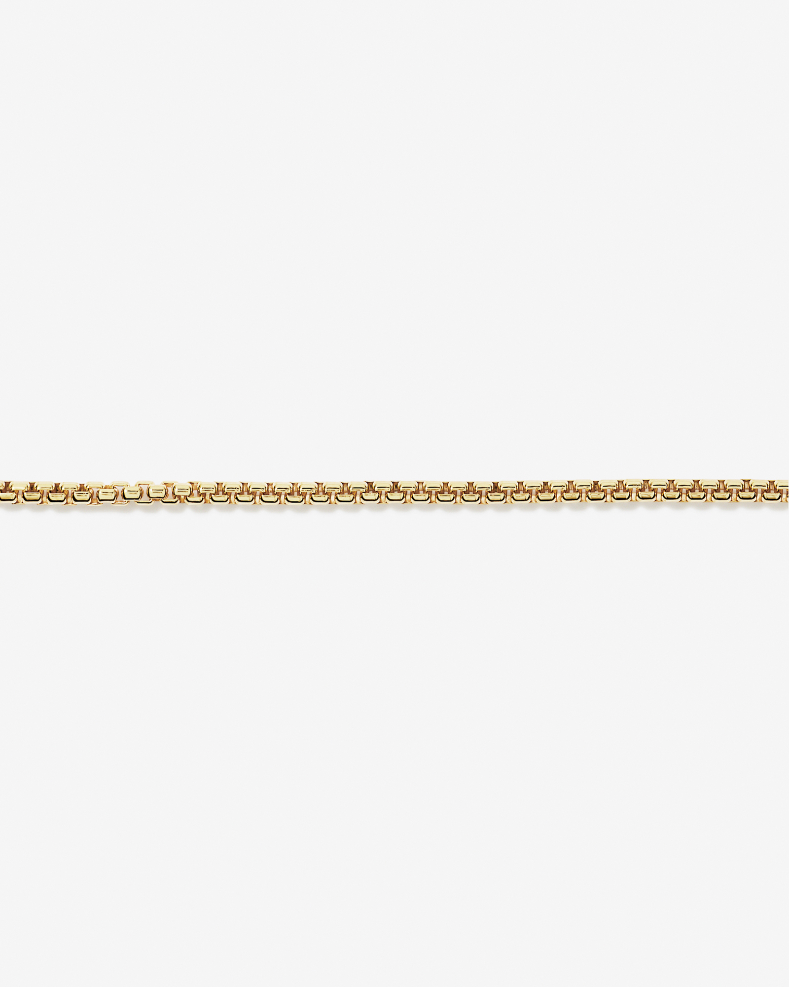 60cm (24") 3.5mm Wide Round Box Chain in 18kt Gold Vermeil