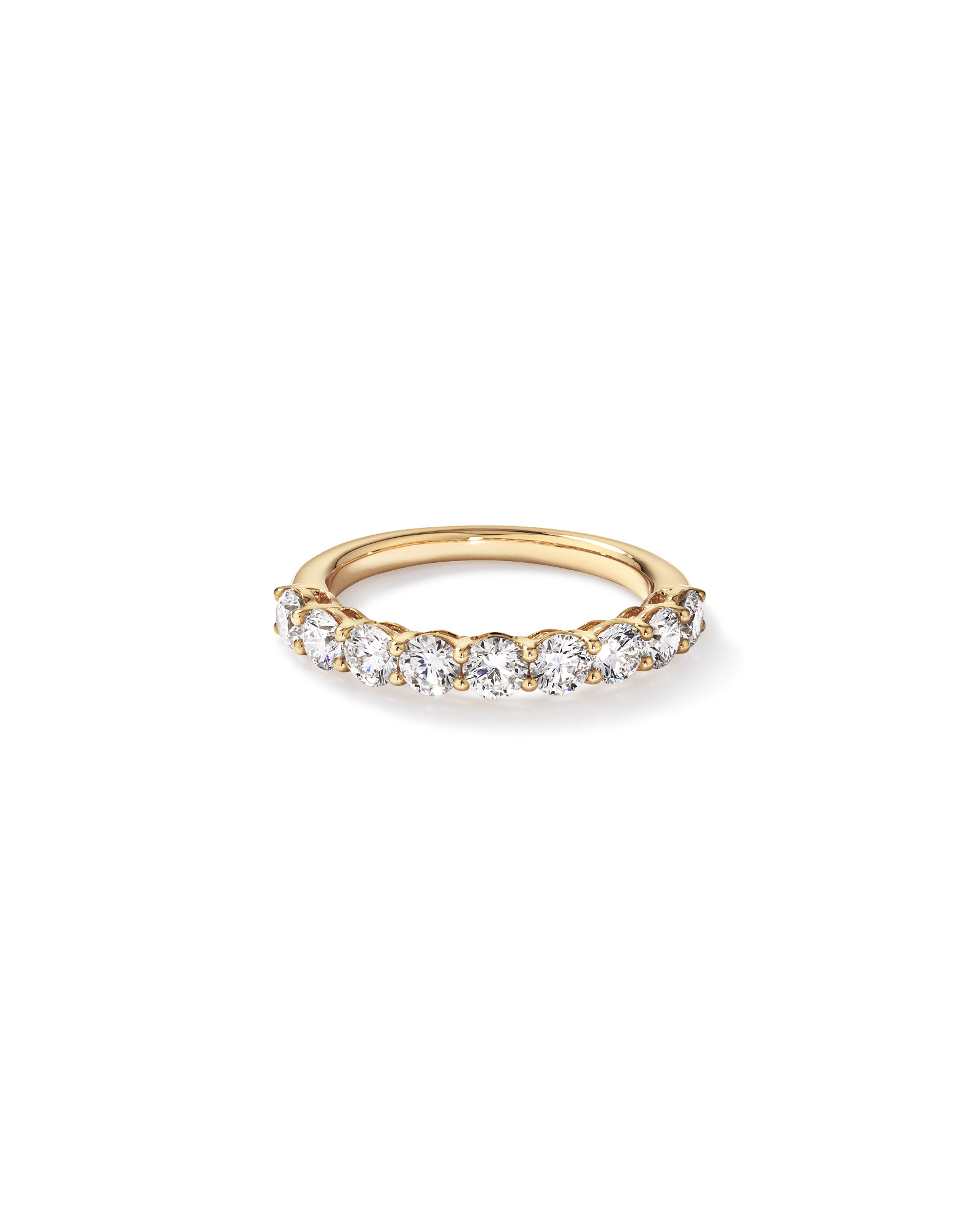 1.30 Carat TW Round Brilliant Laboratory-Grown Diamond Wedding Ring 14kt Gold
