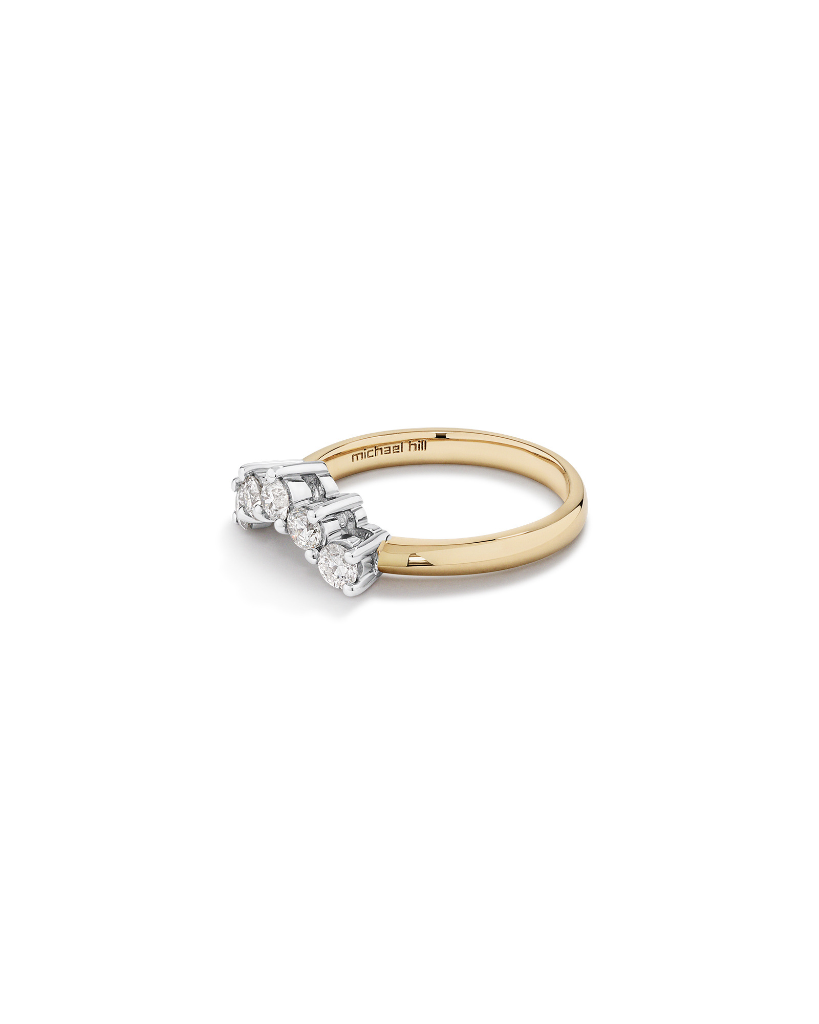 Wedding Ring with 0.50 Carat TW of Diamonds in 14kt Yellow & White Gold