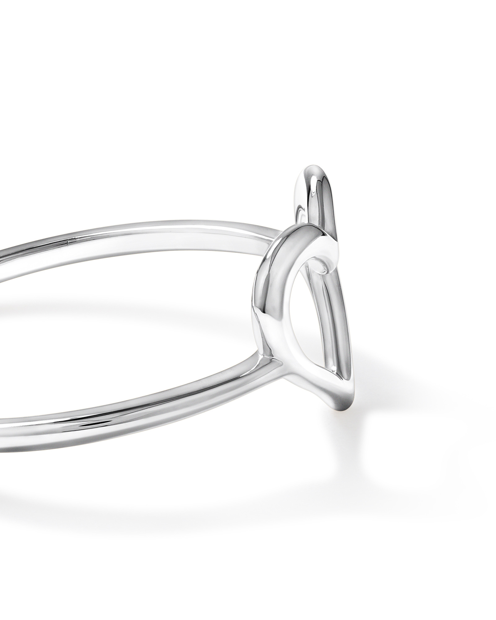 Open Heart Ring in Sterling Silver
