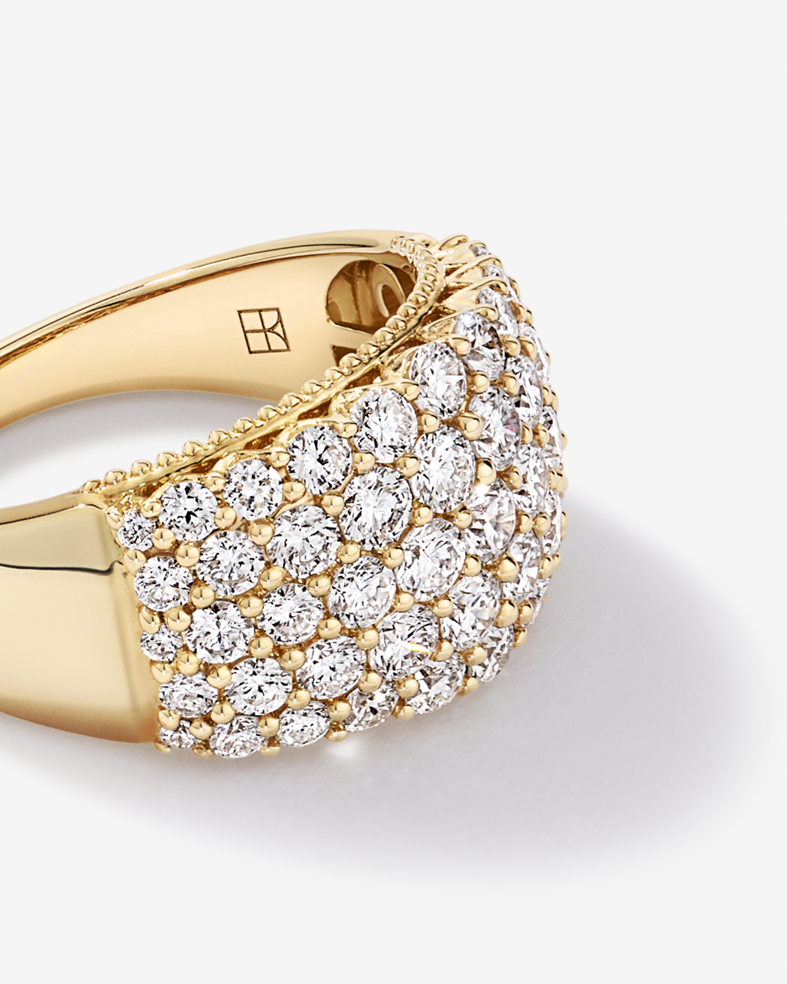 2.00TW Lab Diamond Cluster Ring 10kt Gold