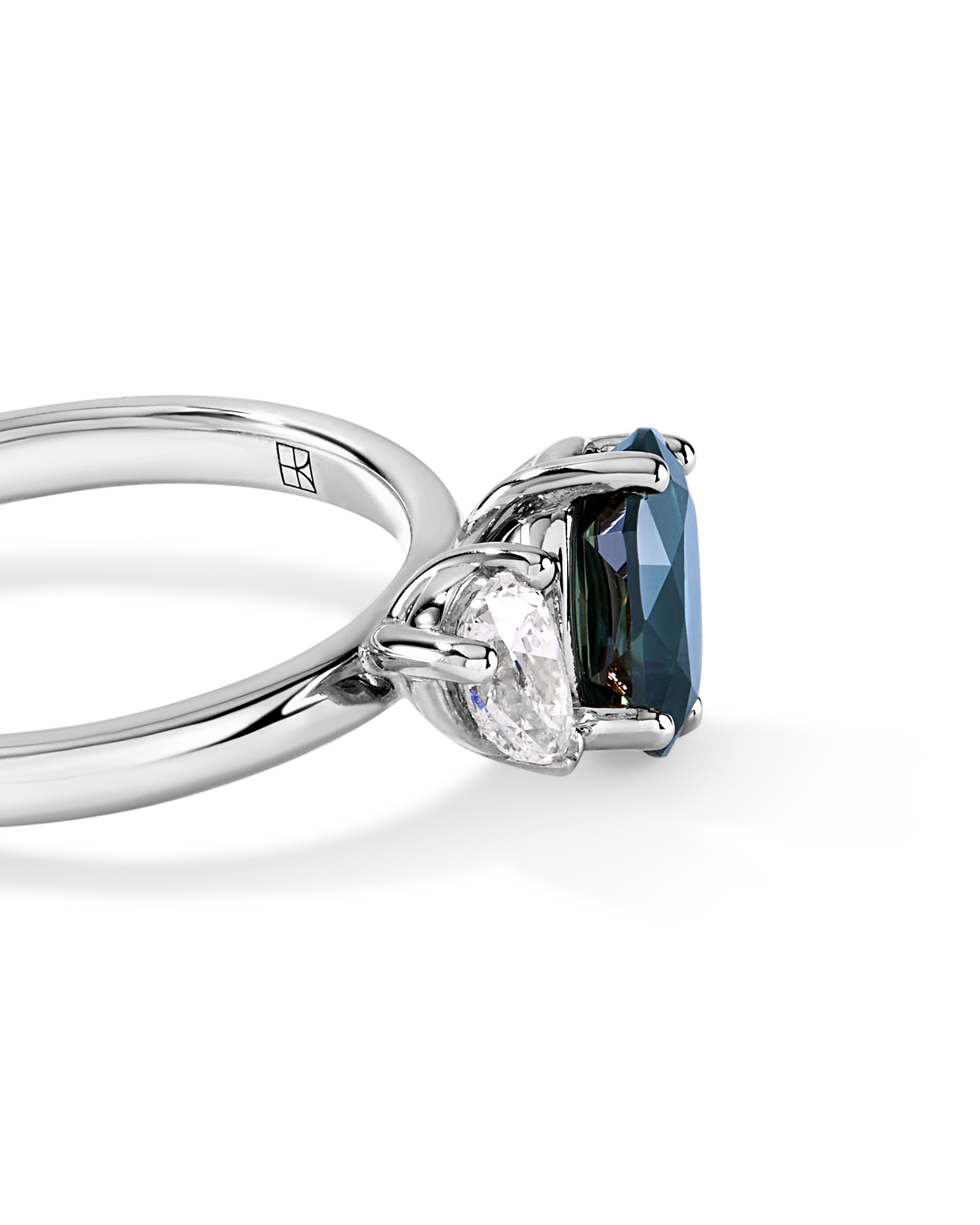 Australian Parti Sapphire & 0.30 Carat TW Diamond Toi Et Moi Ring 10kt Gold