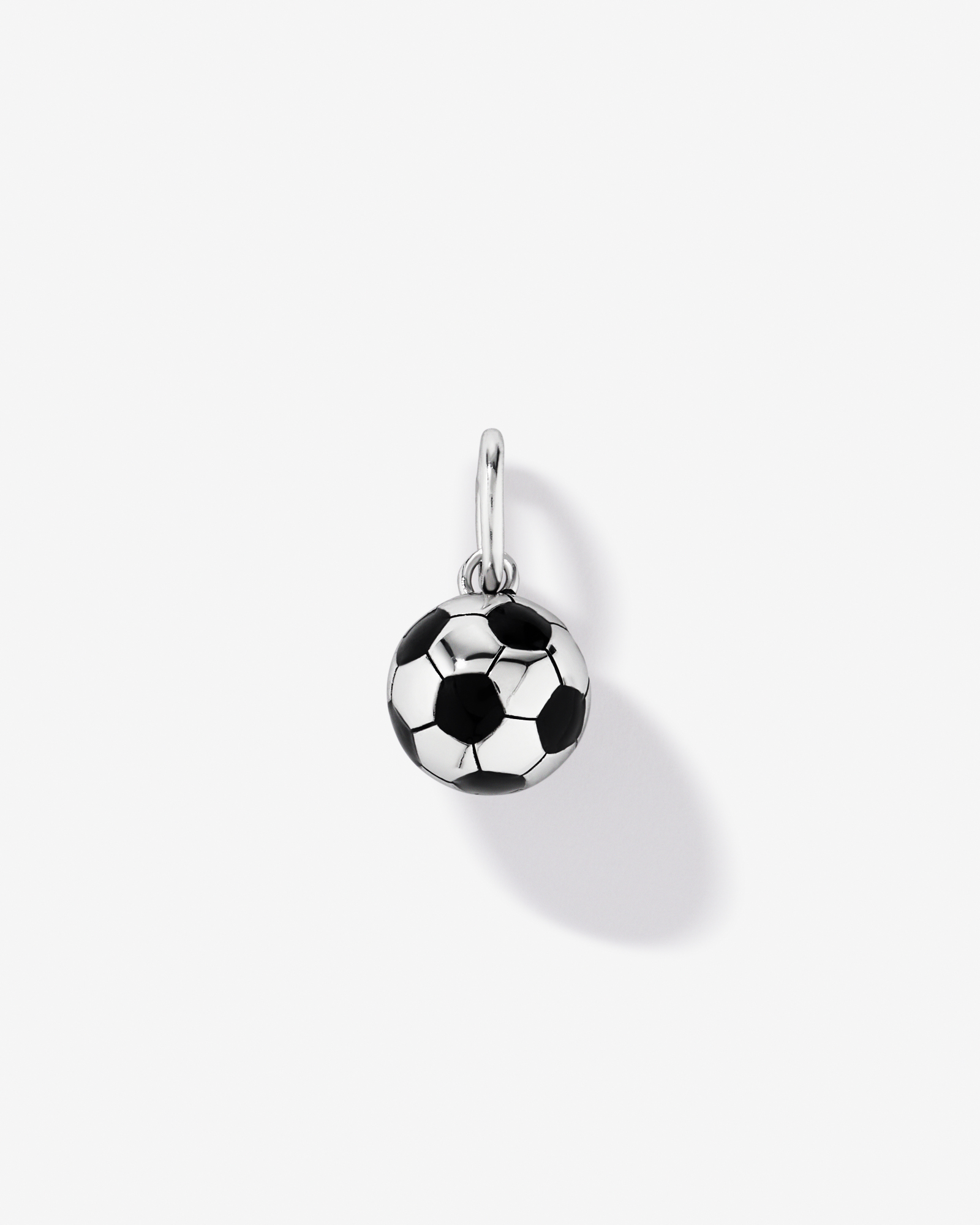Pendentif de football 8,5 mm en argent sterling