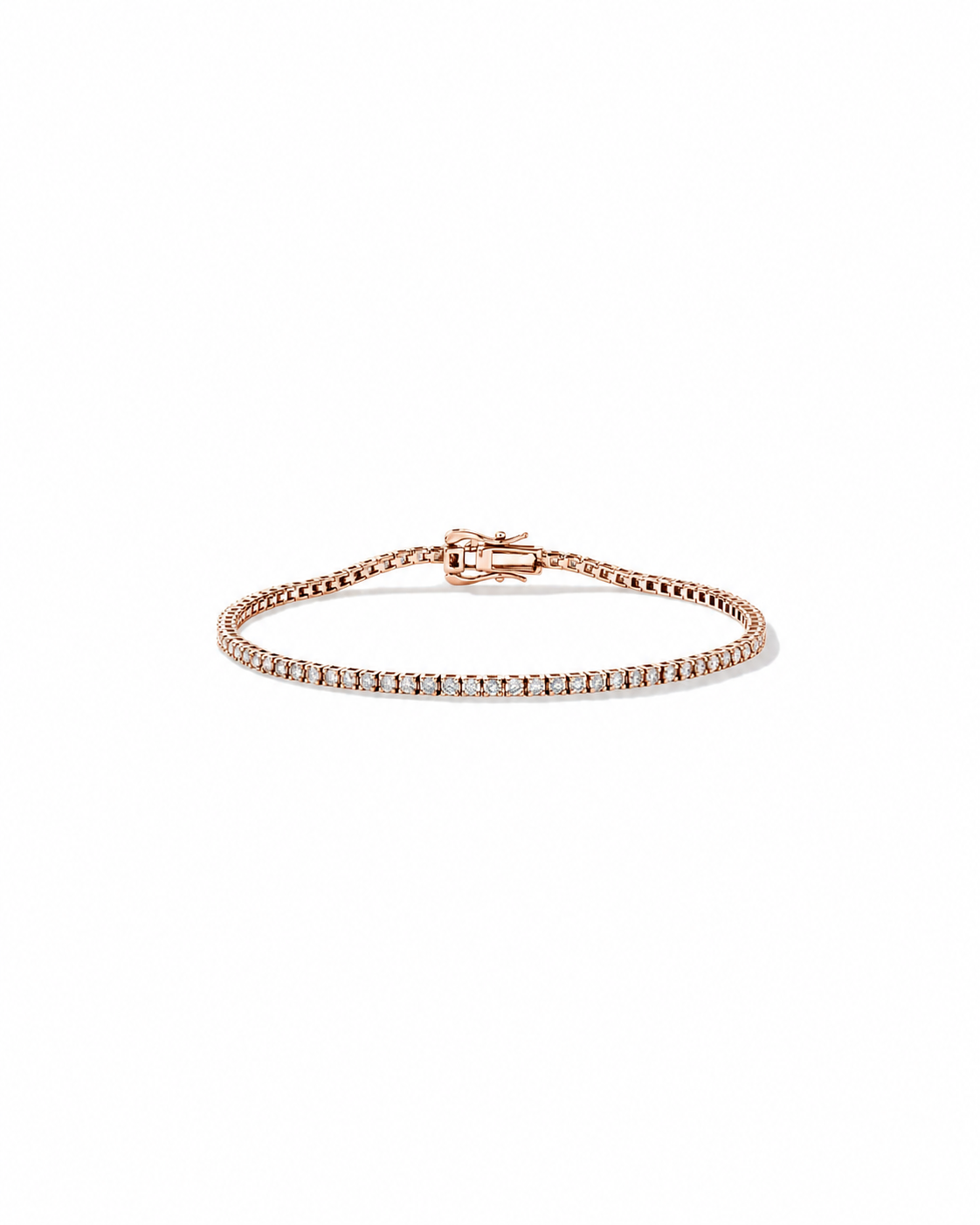 1.64 Carat TW Diamond Tennis Bracelet in 10kt Rose Gold