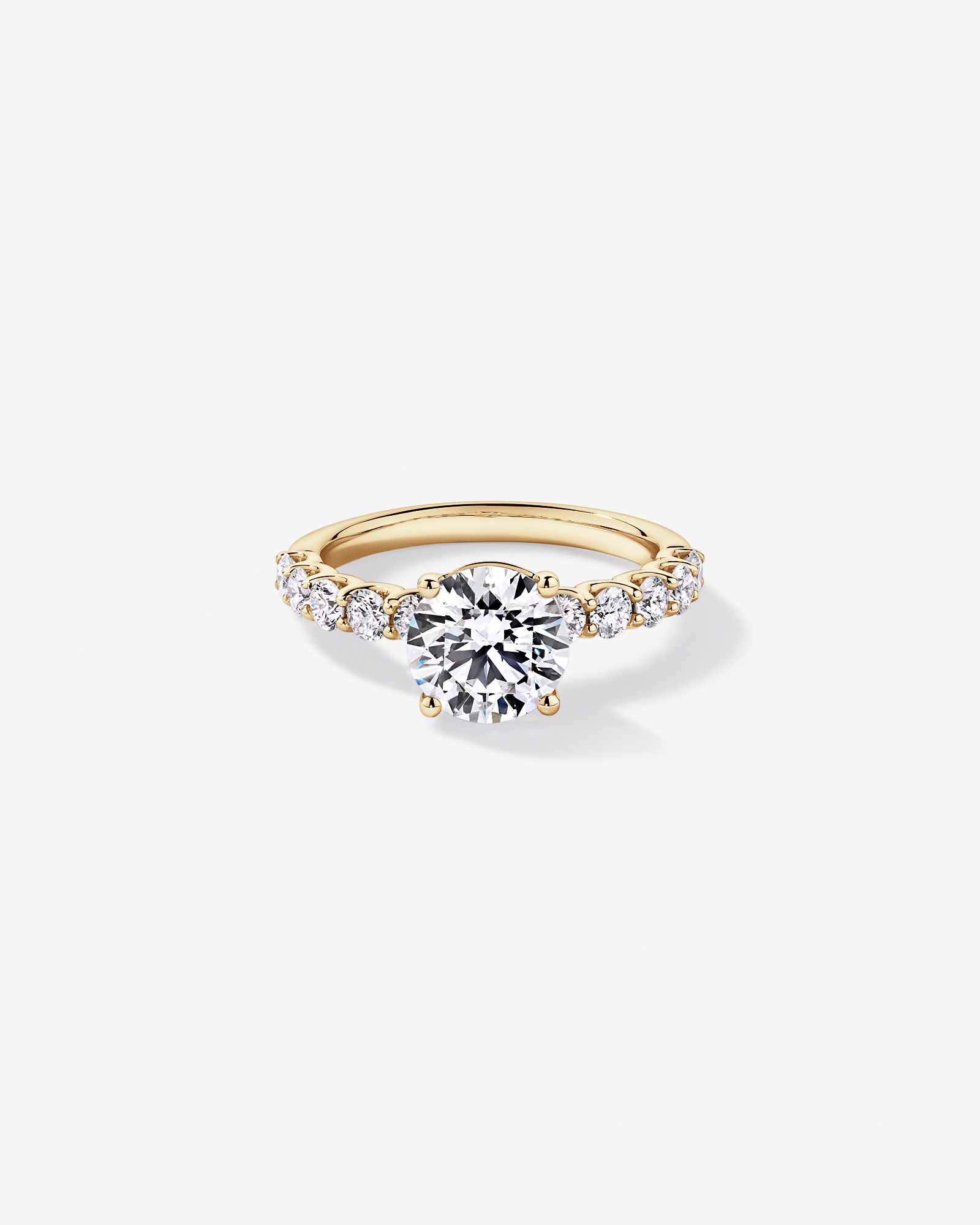 2.75TW Round Brilliant Laboratory-Grown Diamond Engagement Ring 14kt Yellow Gold