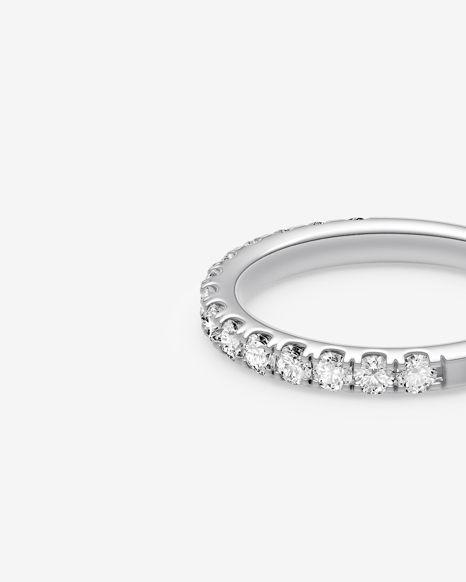 Evermore Wedding Band with 0.75 Carat TW Diamonds in 14kt White Gold
