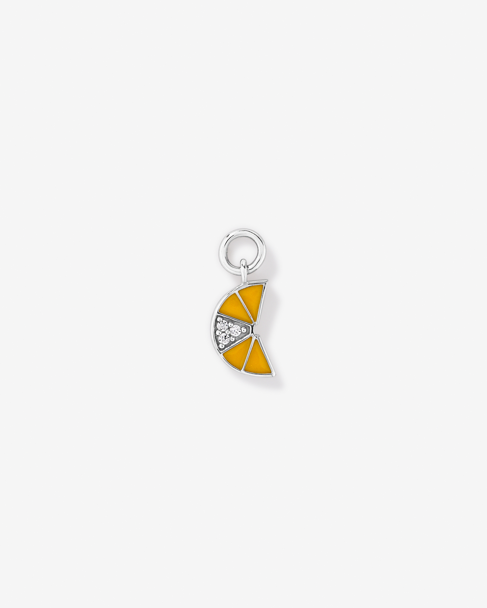 Lemon Earring Charm in Sterling Silver
