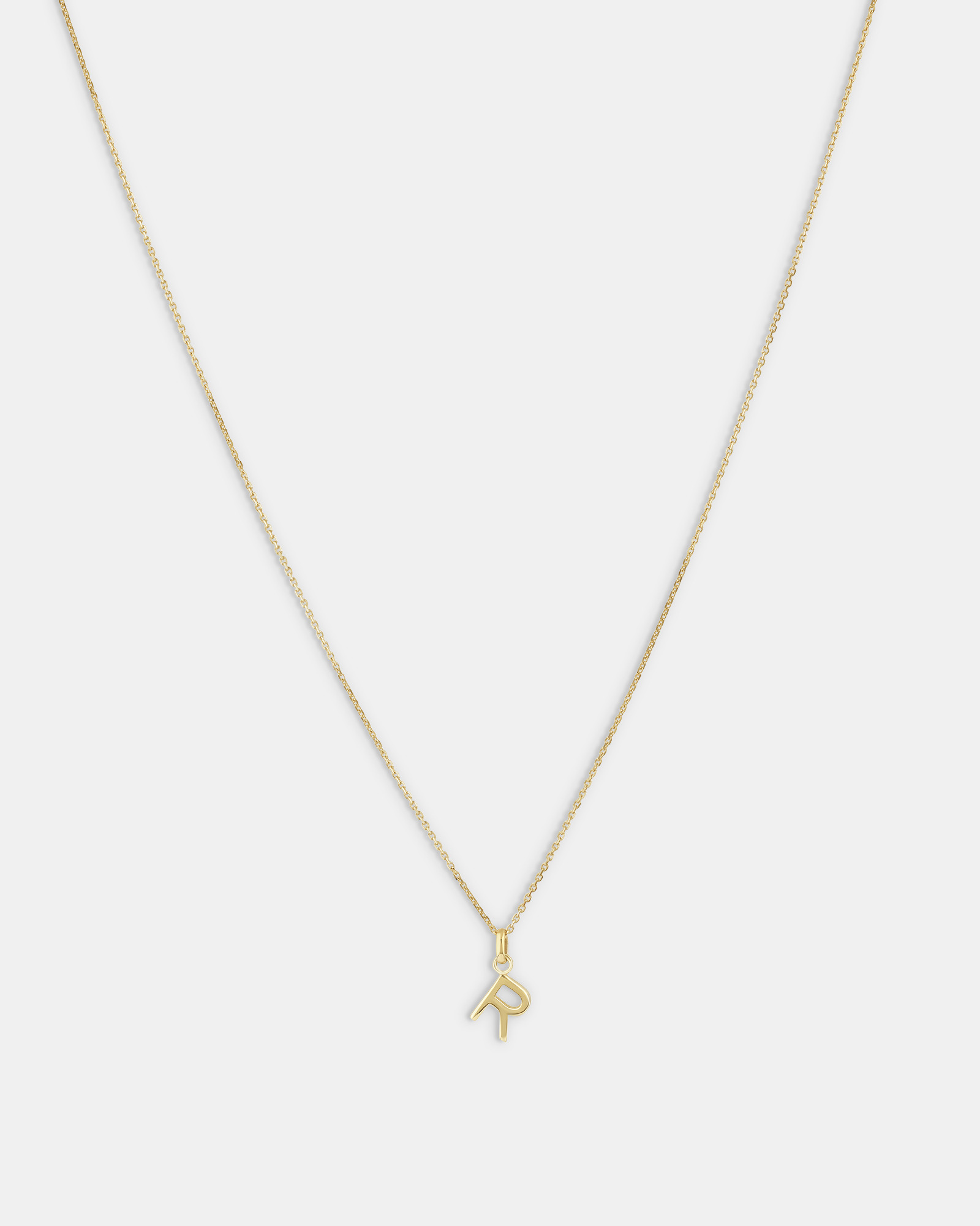 Pendentif « R » en or jaune 10 K